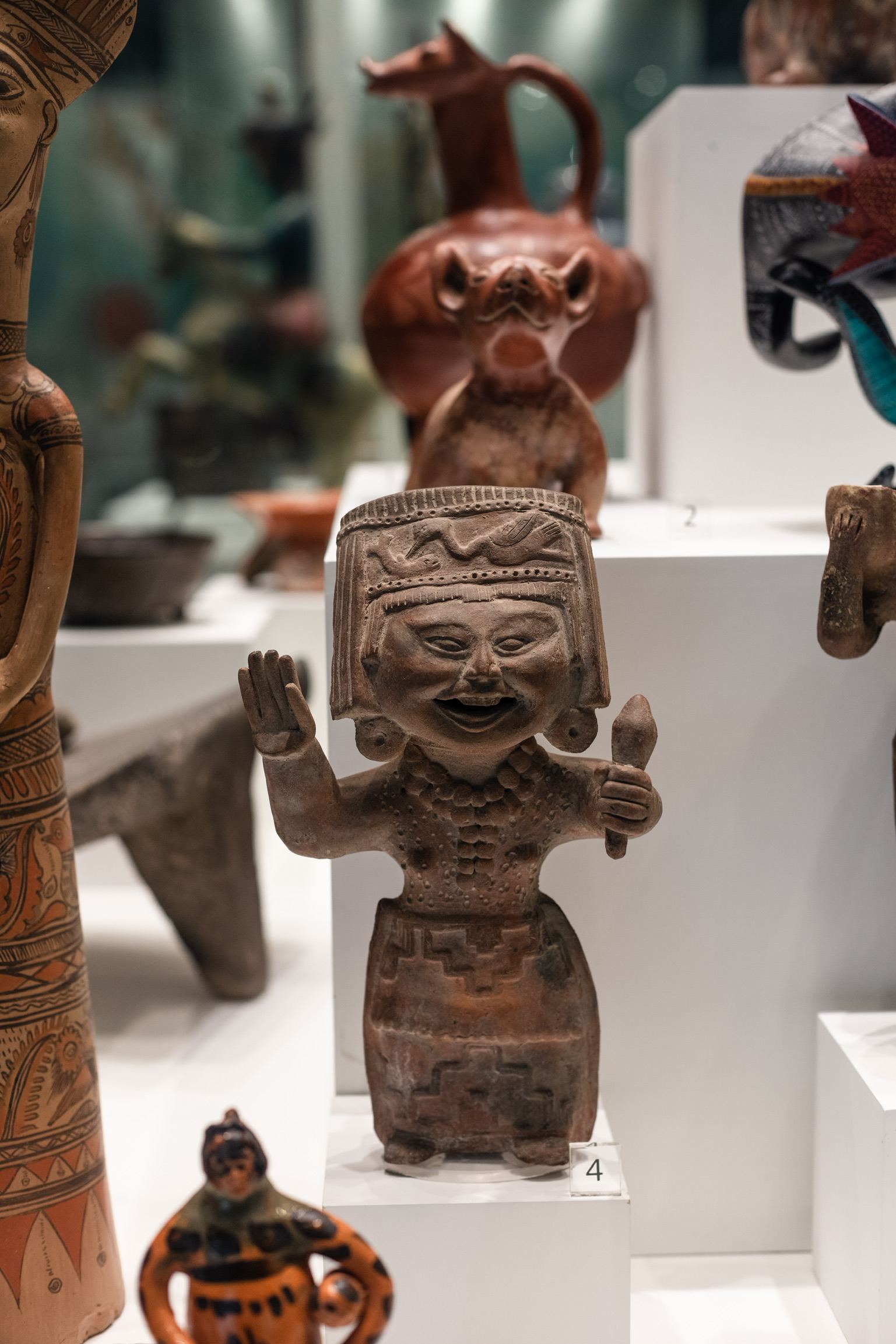 "Caritas Sonrientes", Cultura Totonaca, Veracruz de Ignacio de la Llave. Colección del Museo de Arte Popular.