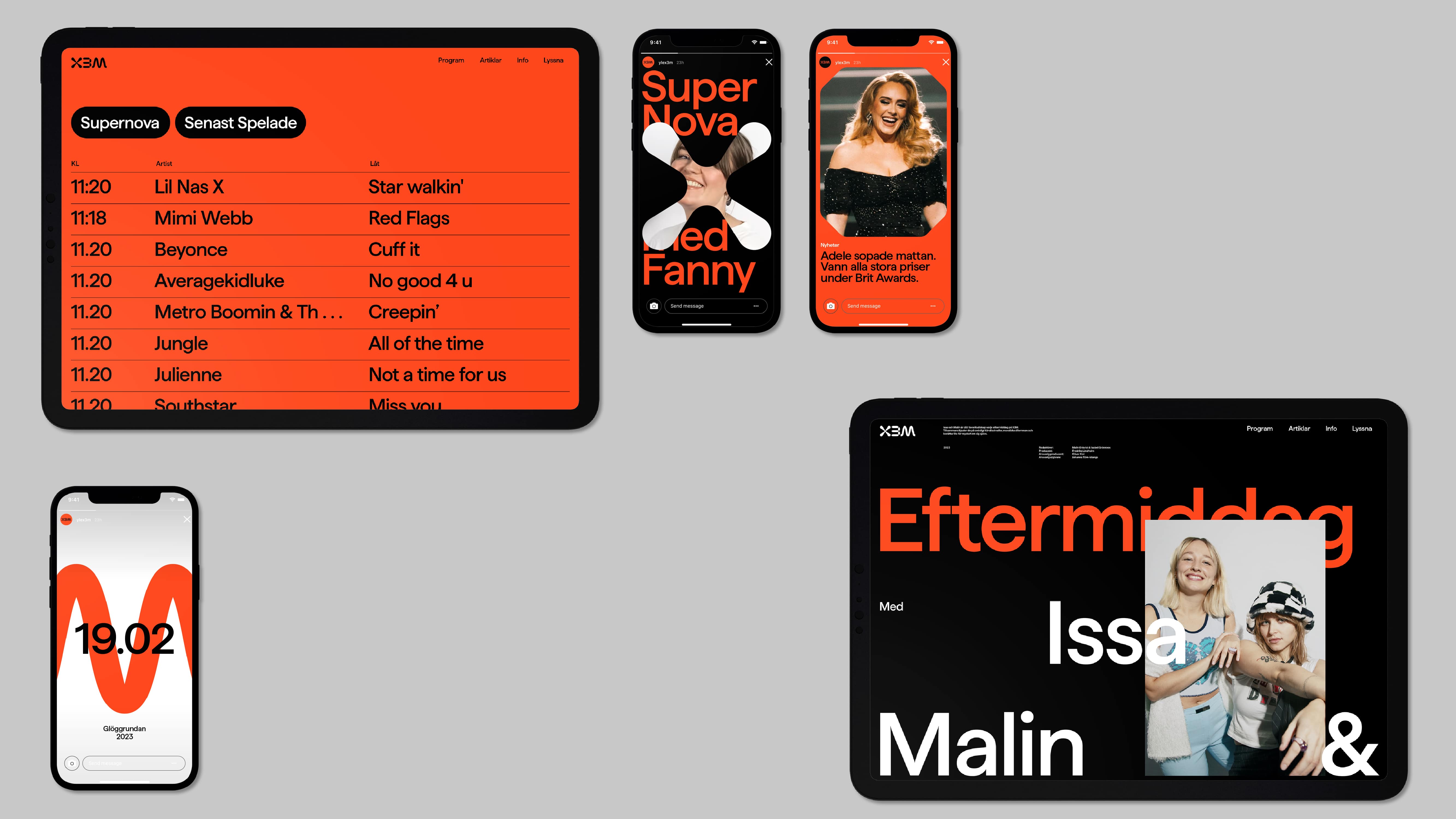 ︎︎︎ X3M / Visual Identity / Made at Kobra / 2022