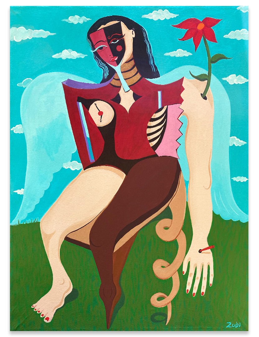 Imperfections, 36 x 48 inches, Acrylic, 2021.