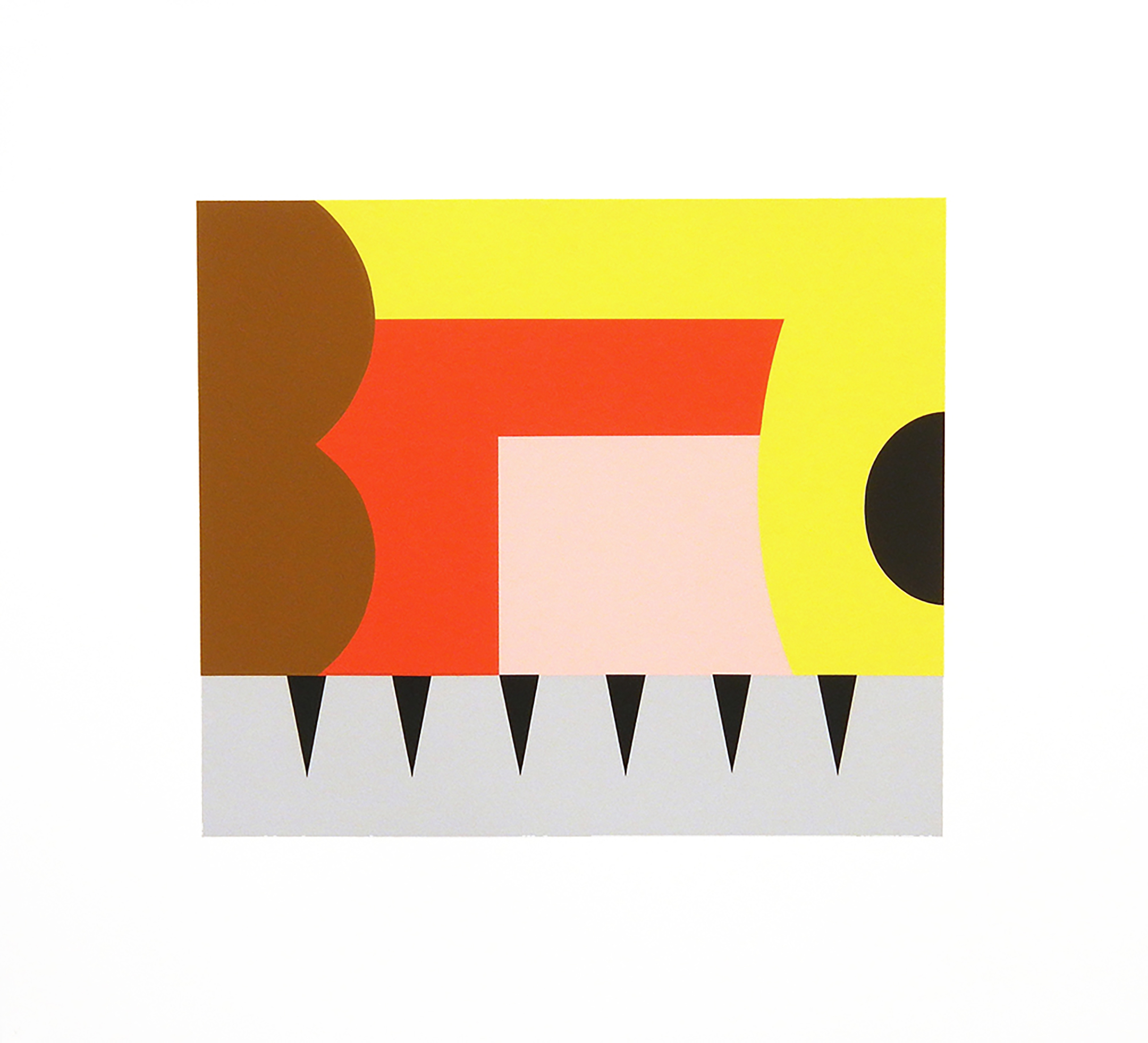 Untitled, 21.5" x 19.5", Silkscreen on Paper