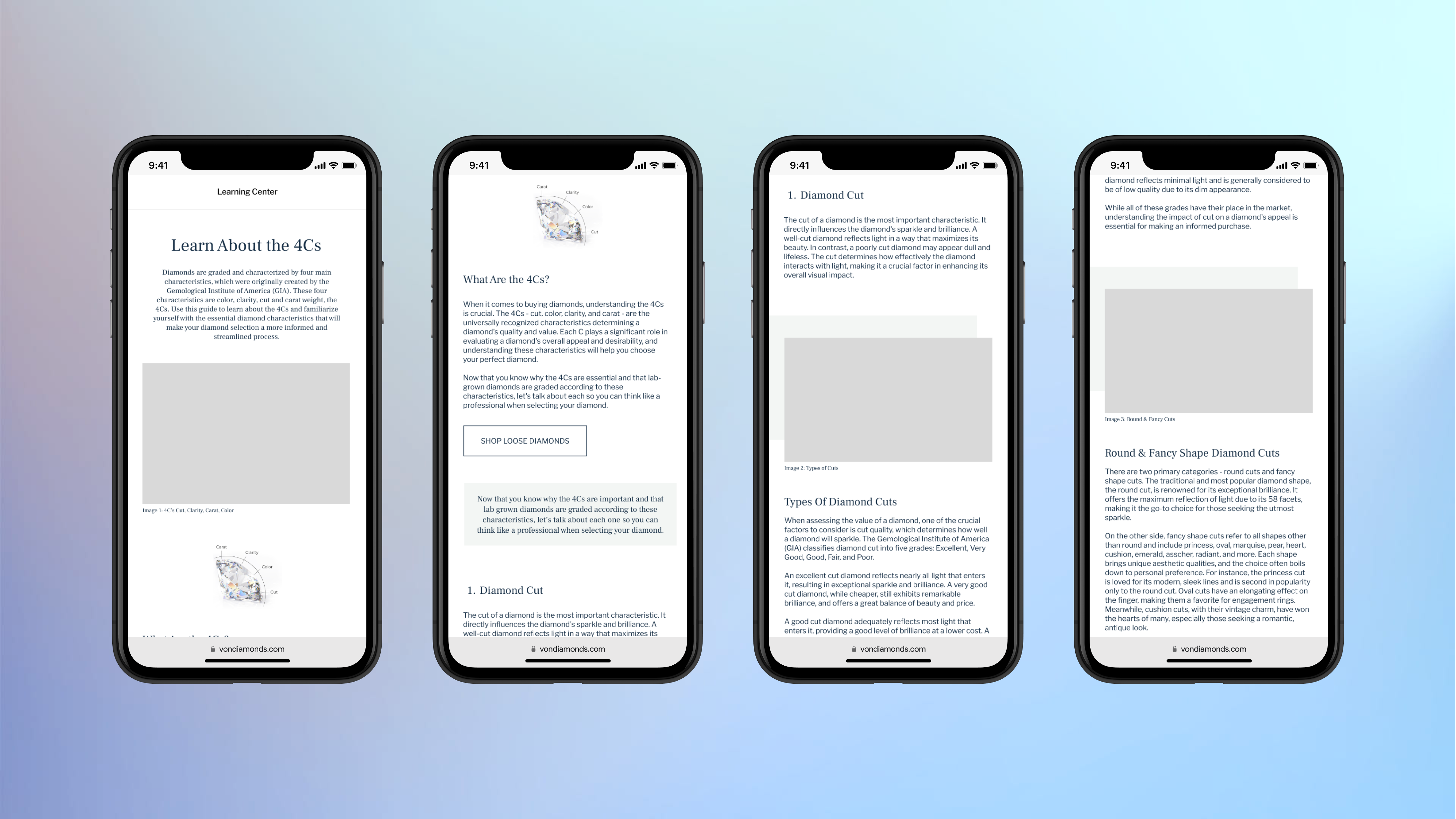 Redesigned Webpage for Mobile
