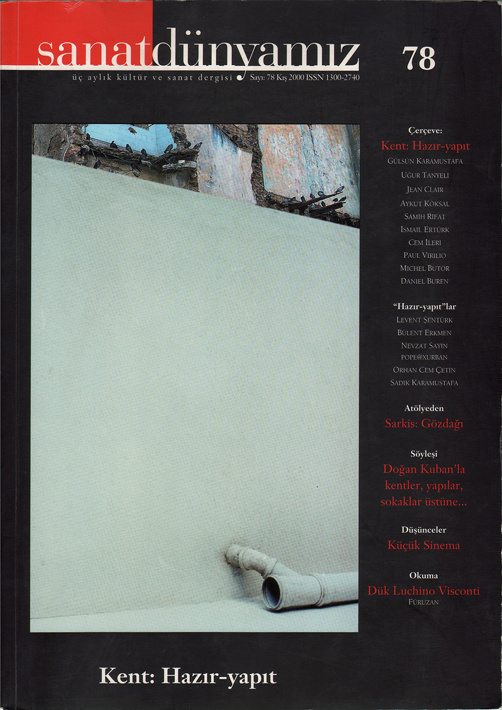 Sanat Dünyamız  2000  "Hazır-yapıt"lar: Mezarlık