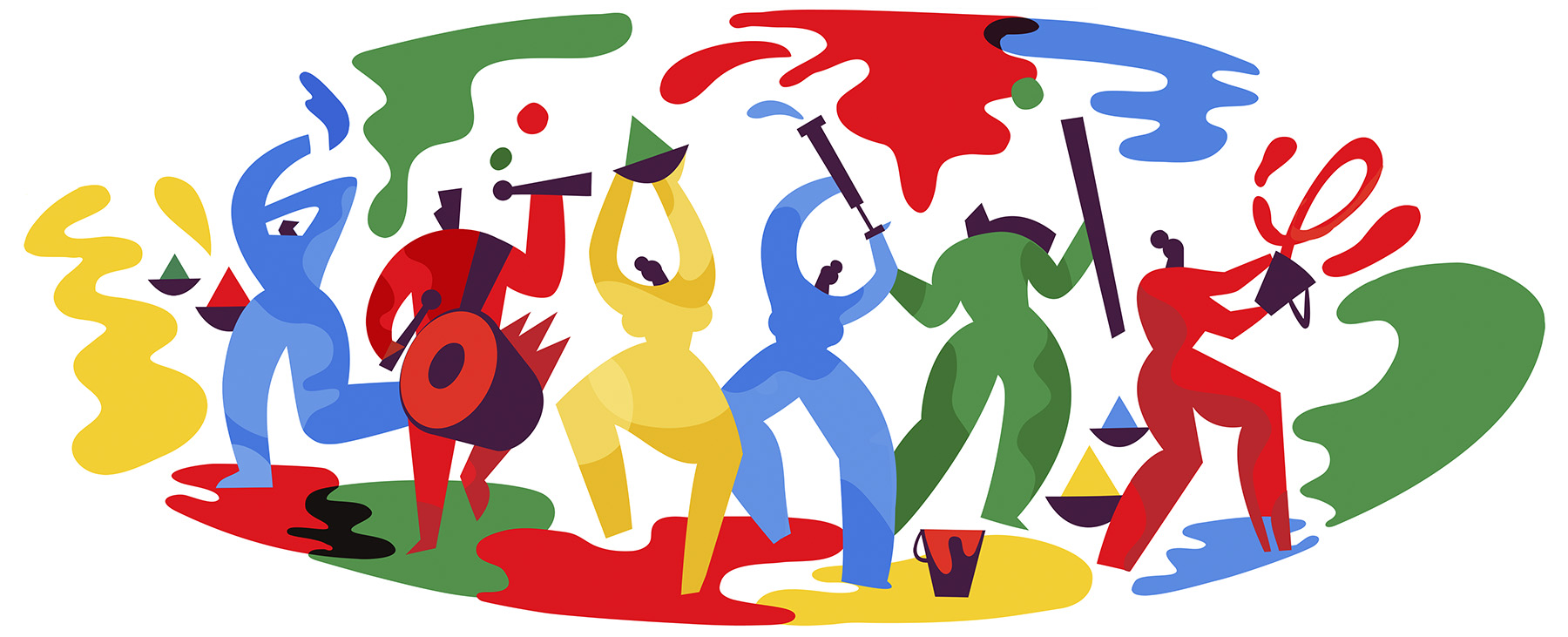 Doodle for Holi 2018 : Google