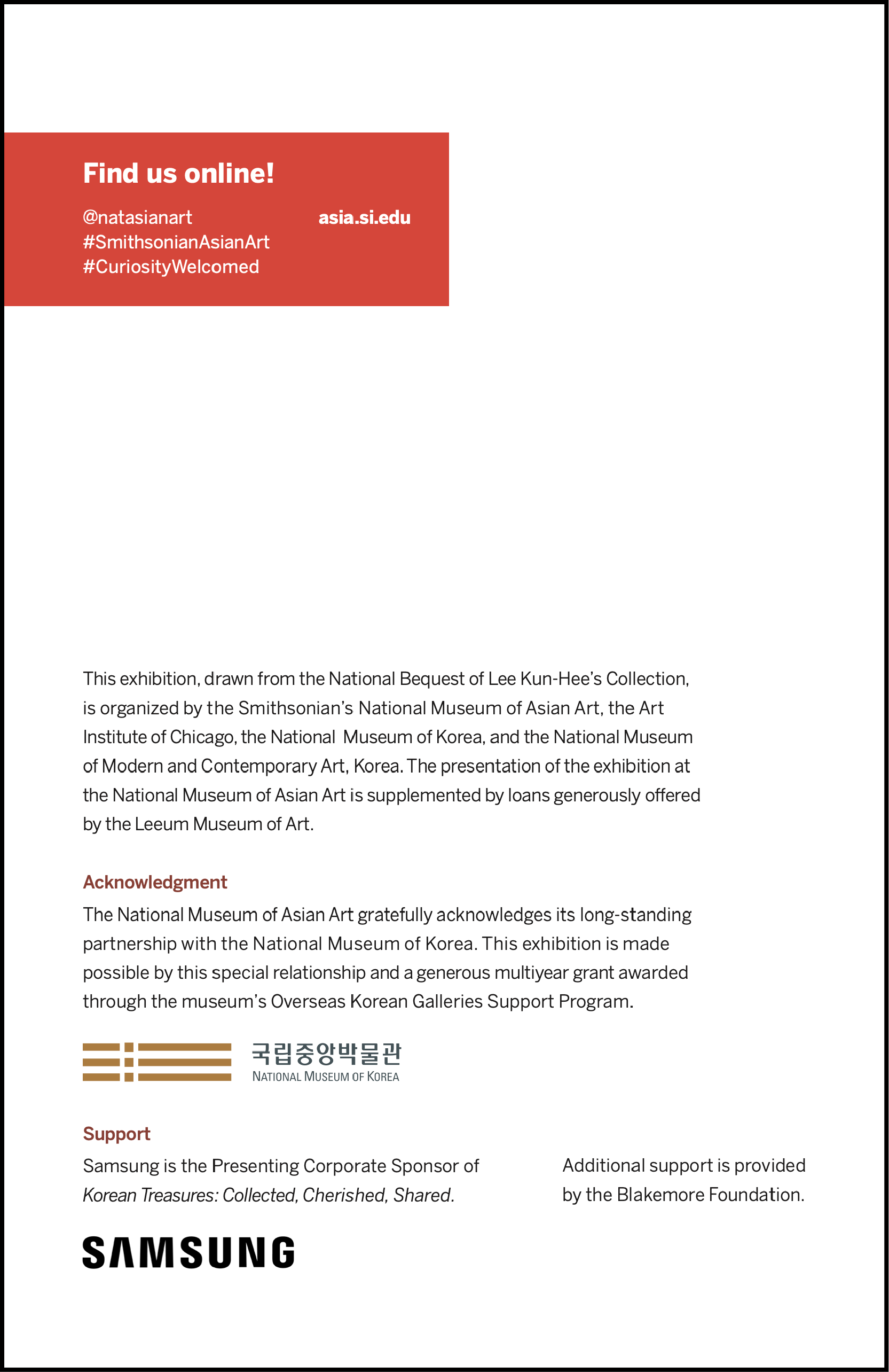 Exhibition Guide Booklet