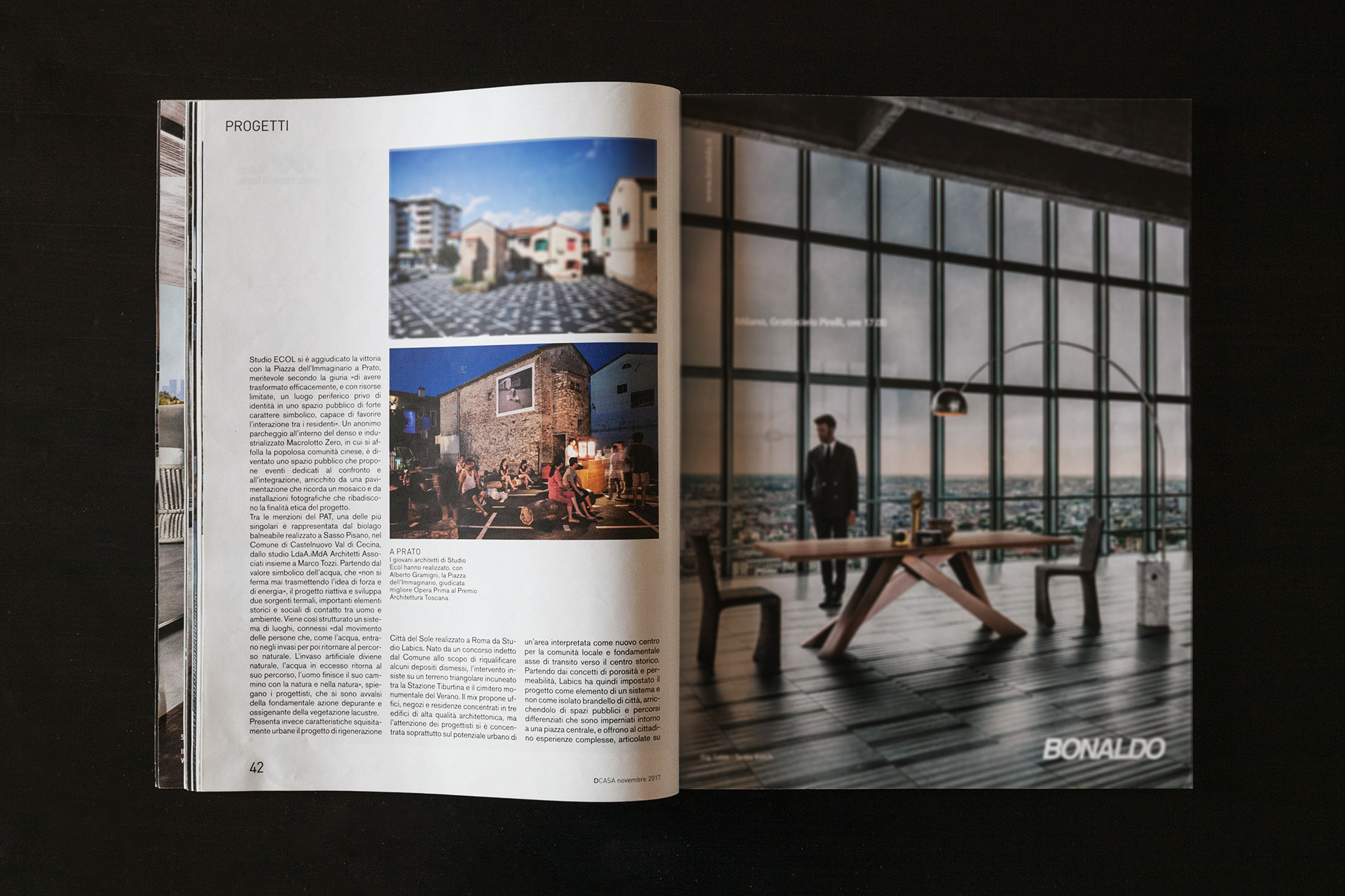 Piazza dell'Immaginario on D - La Repubblica (IT), November 2017