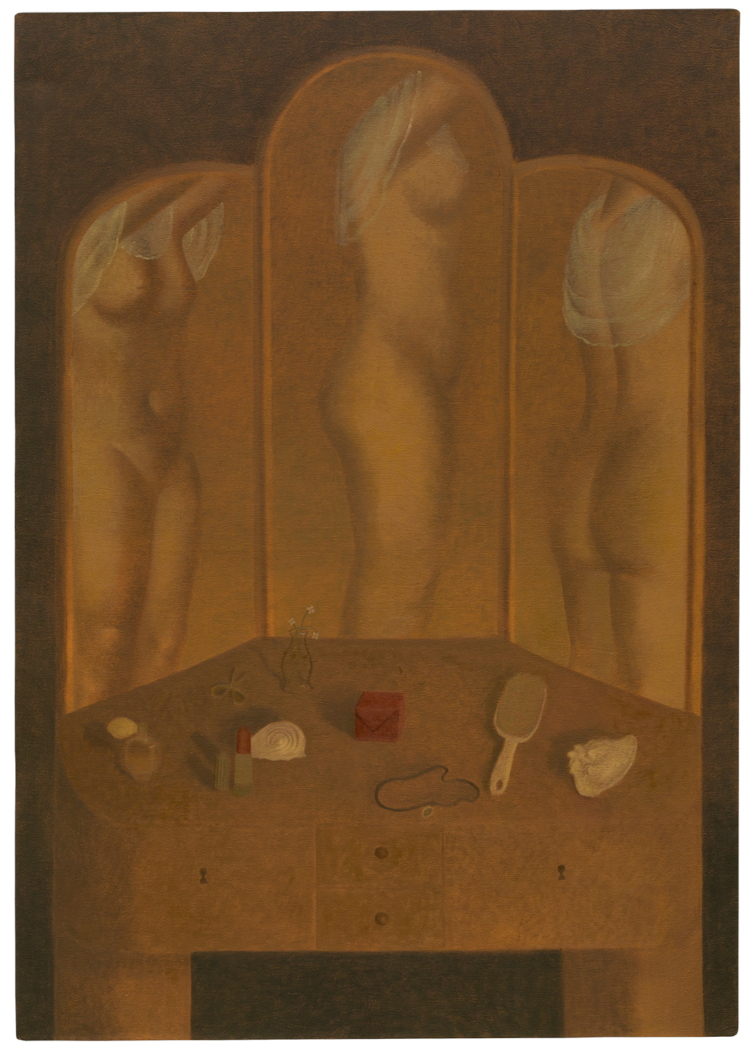 "Penteadeira", 2023, óleo sobre tela
