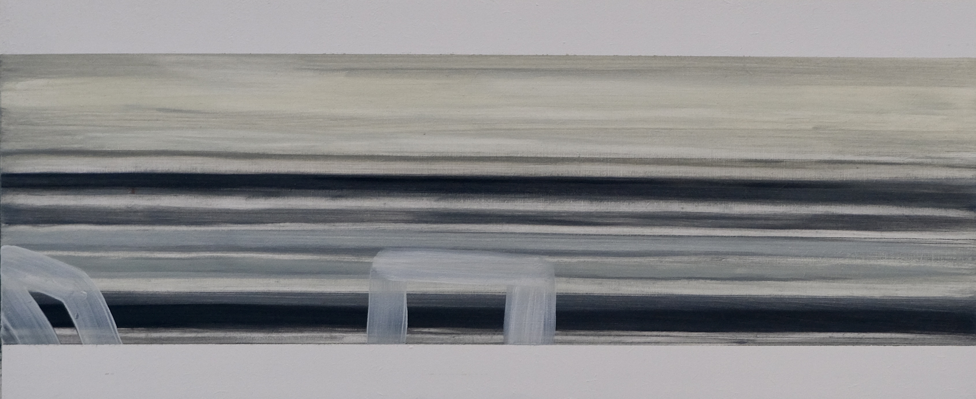 U6-4, Oil on MDF, 25 X 60 CM