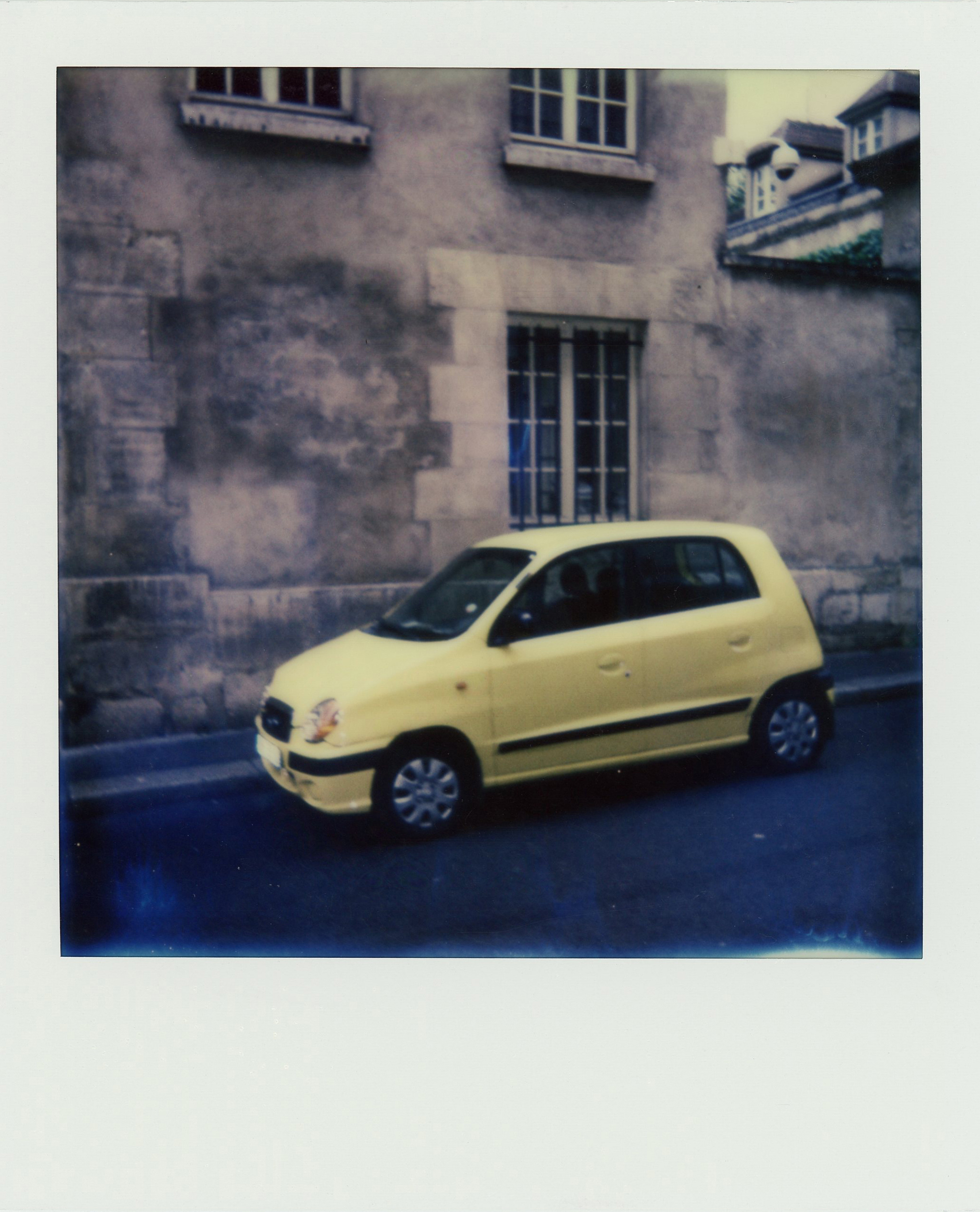 Yellow Car (Polaroid), Paris, France, 2016