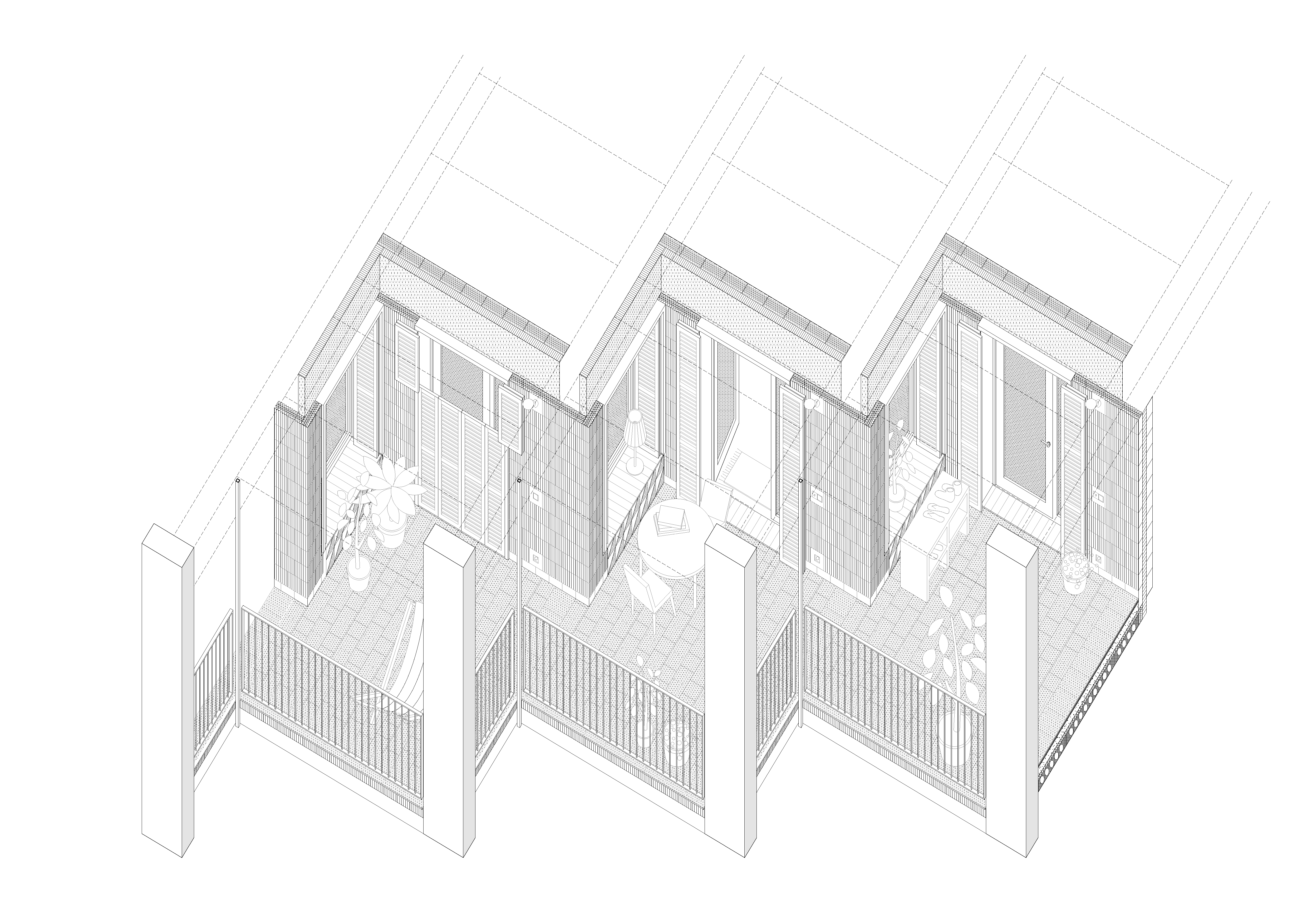 60 habitatges de protecció pública a Eivissa | 1r premi concurs IBAVI 2021 | en construcció