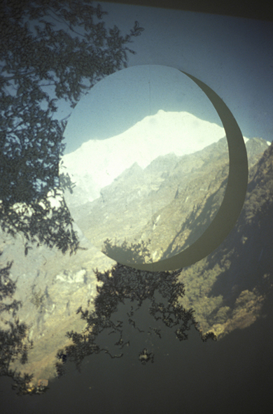 Telescopic, 240x340cm, photographic projection and pen on paper