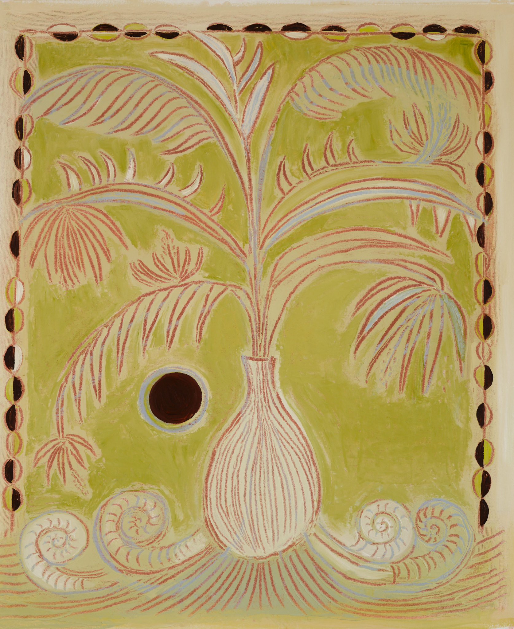 Vase of Flowers 4, 2024. Oil & oil stick on canvas 