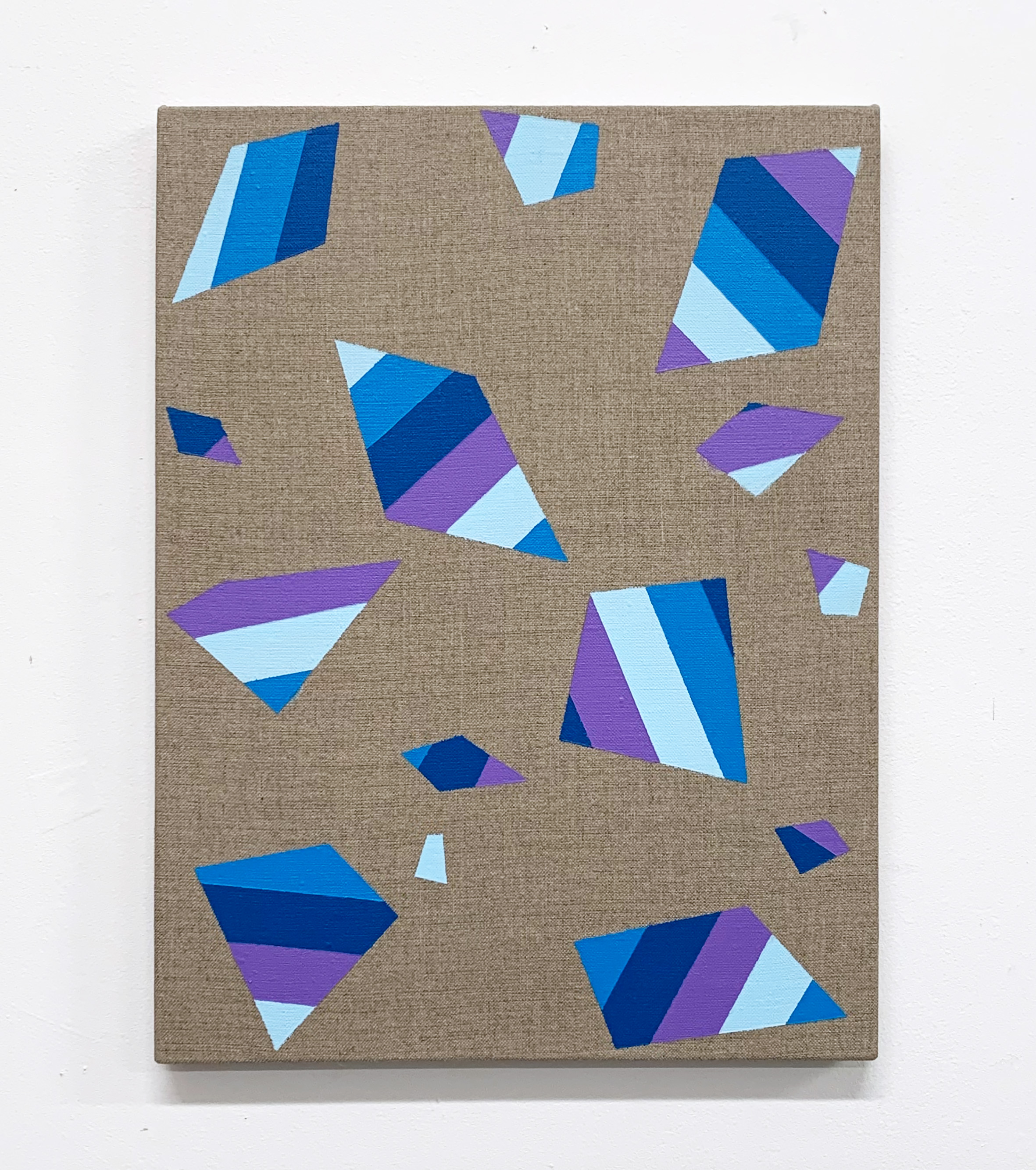 Comminuo (Lineae VII), 40cm x 30cm, acrylic on linen, 2022 - £200 (previously £350)