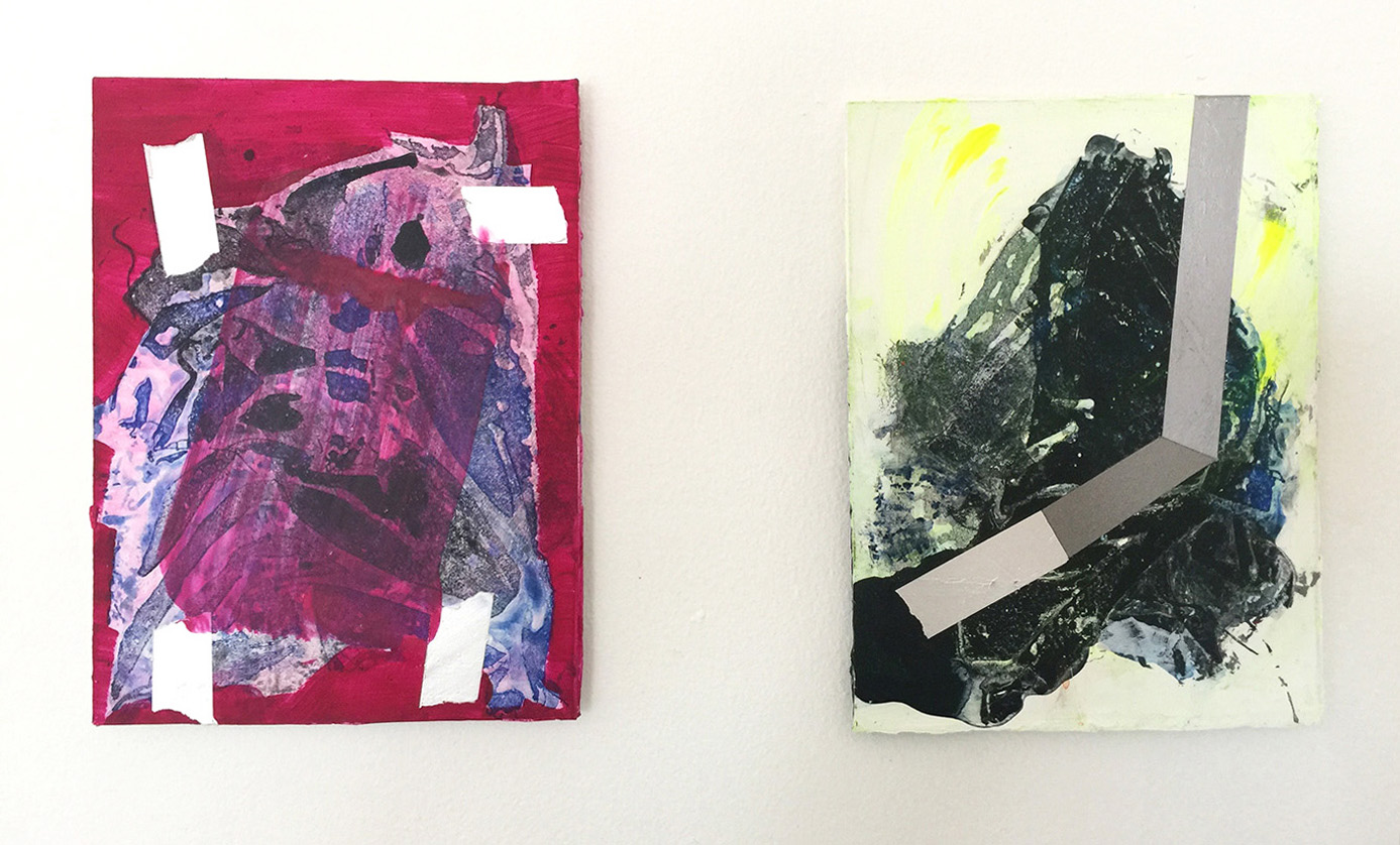Shelley 7&8, 2018, acrylics on board, 8x6", 20x15 cm 