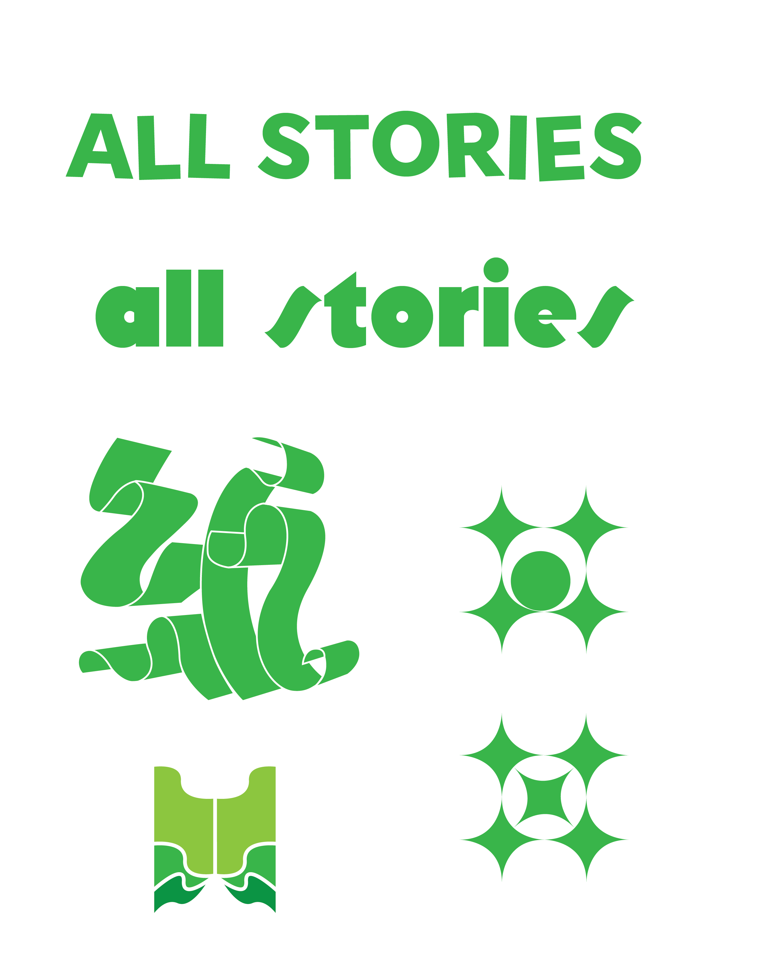 Drafted logo proposals for outreach program between contemporary authors and local youth community: Adobe Illustrator, 2022