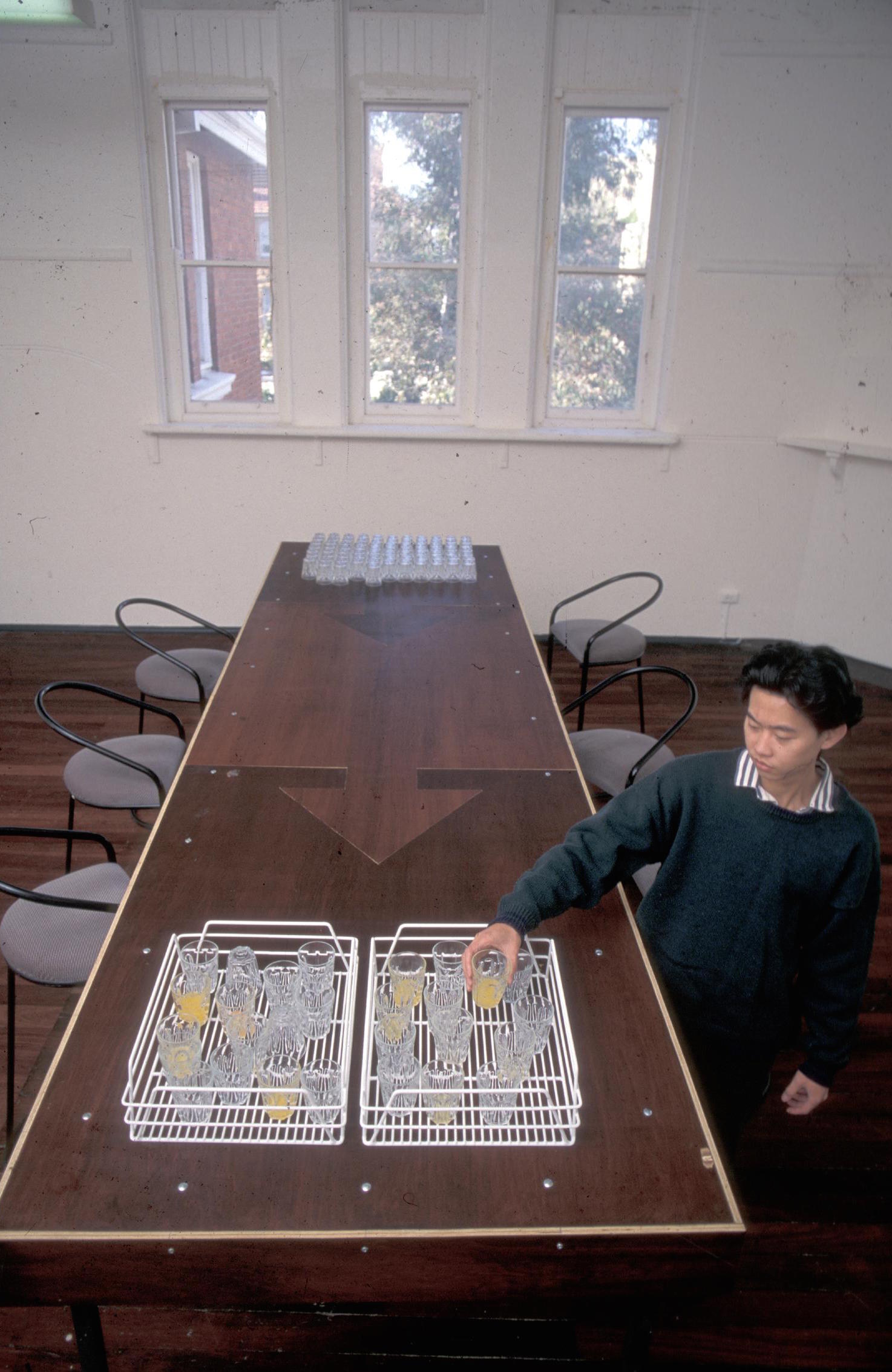Mick Hender and Lucas Ihlein, The Henihle Booth, 1996, Perth Institute of Contemporary Arts