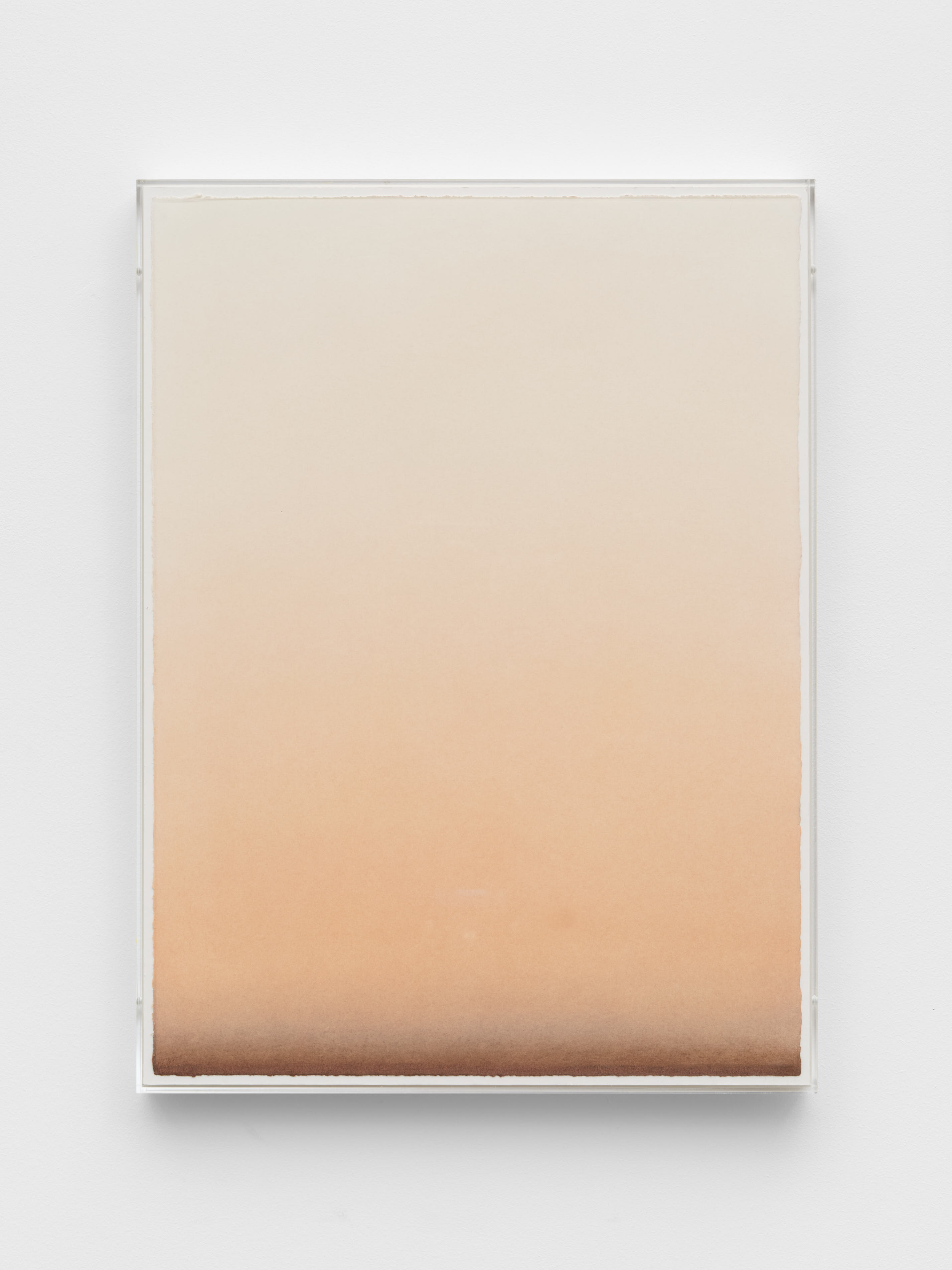 The wind picked up the dust V, 2025 Pigment on paper mounted on acrylic tray50 x 37 cm