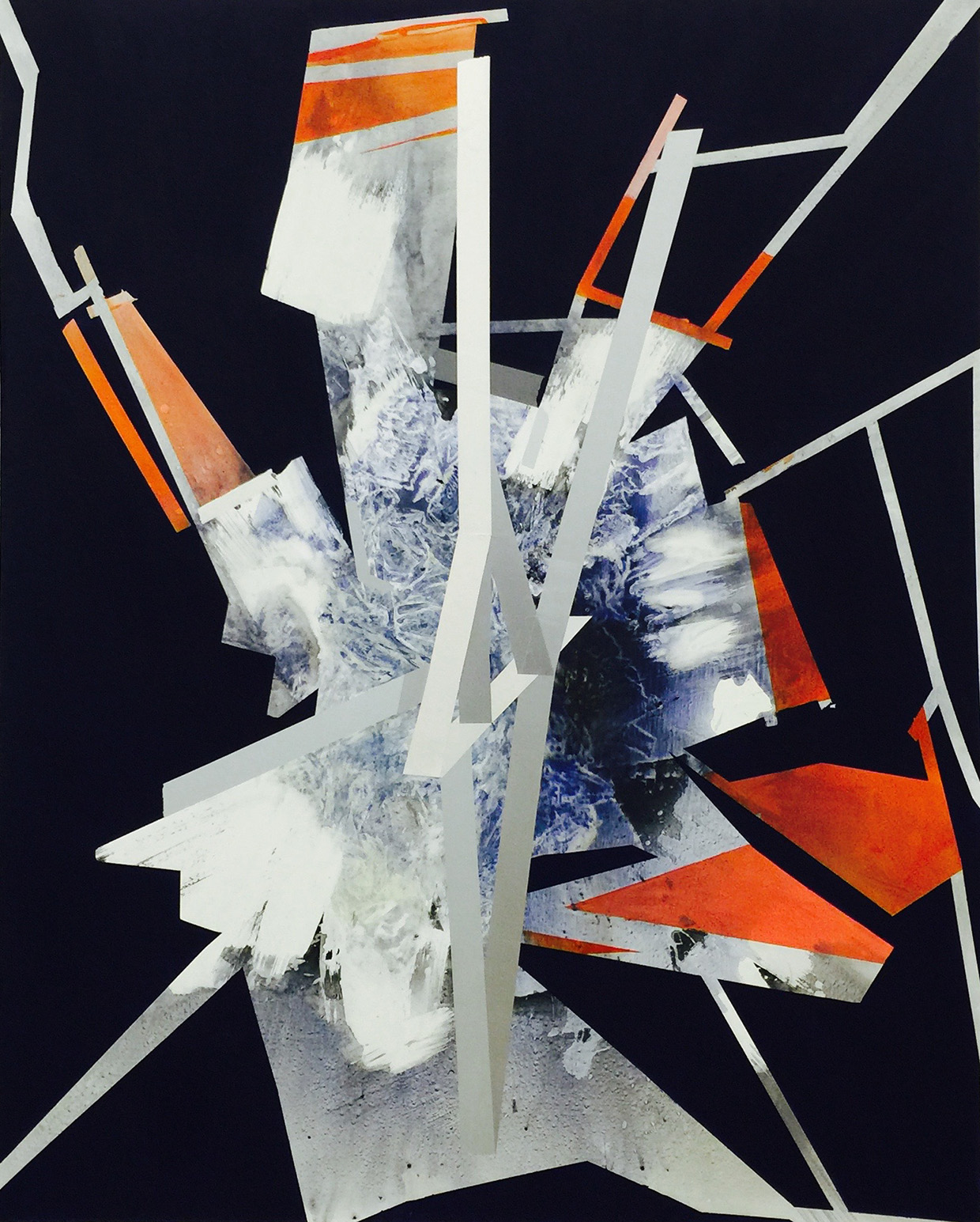 Untitled, acrylic on polyester canvas, 76" x 60", 193 x 152 cm 2015