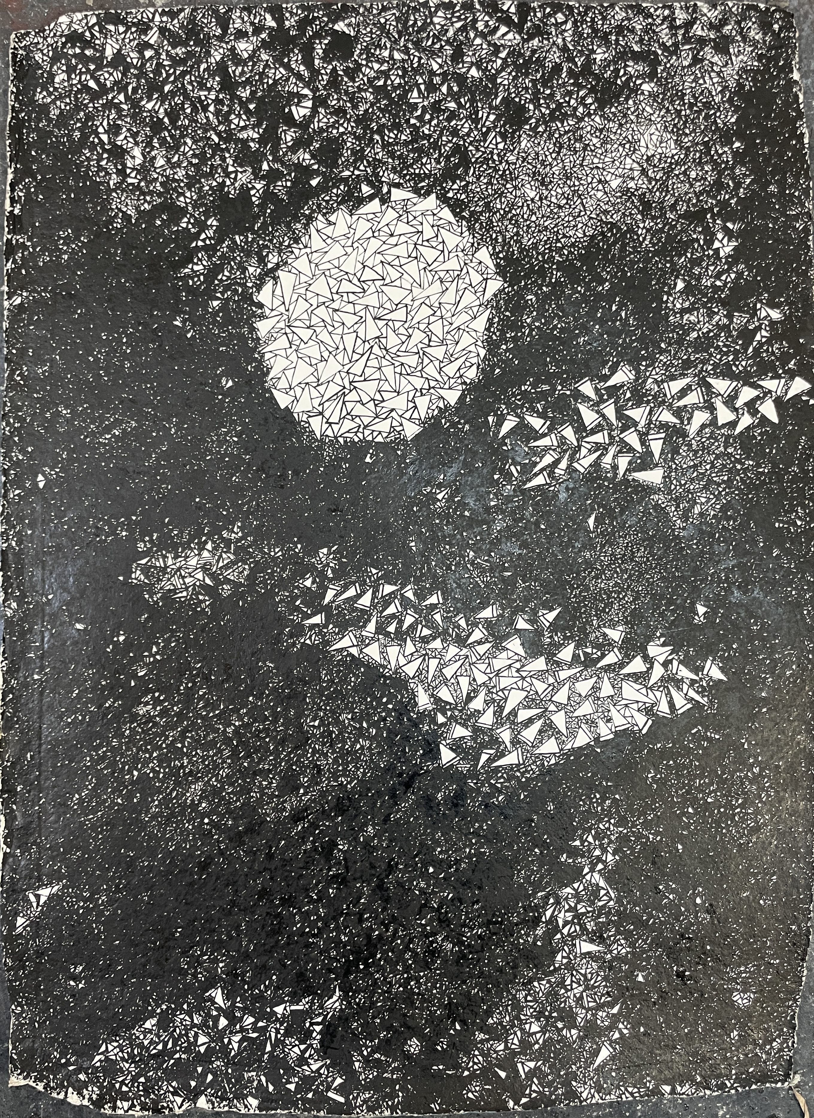 Les Subtils - Encre Sumi sur toile - 39*40cm - 2022