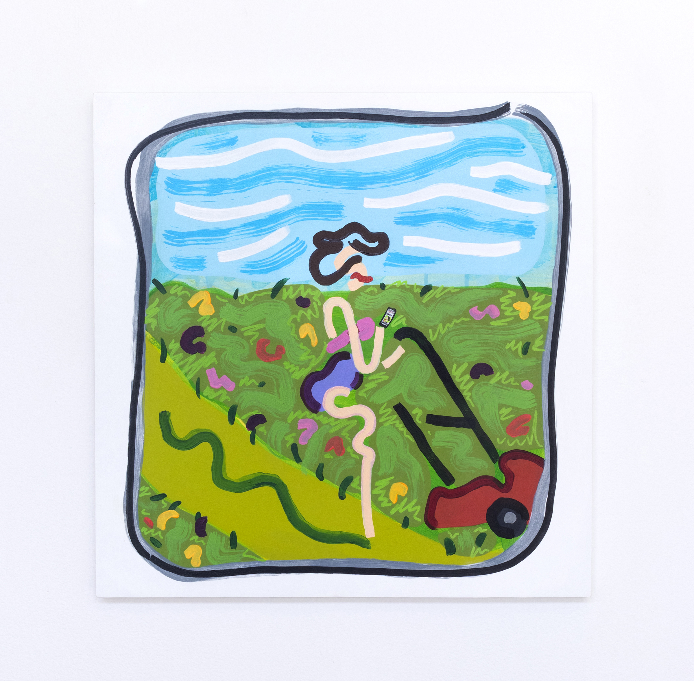 New Focus, 2018, 20" x 20", acrylic on panel