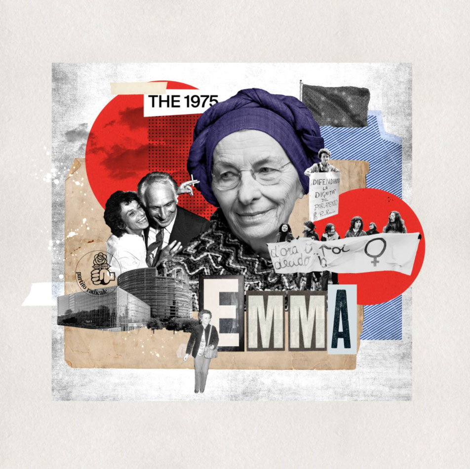 Emma Bonino. Born on March 9, 1948, Emma Bonino is an Italian politician, one of the most important figures of the liberal radicalism of the republican age, as well as a leading figure for Italian feminism. She was the female figure of my first voting, I consider her a great woman, who has always pursued the ideals of female freedom. She was among the people who founded the Information Center on Sterilization and Abortion, accusing herself at the time of the crime of procuring abortion. In addition to having held important positions in the Radical Party, she was a member of the executive committee of the International Crisis Group, creator and promoter of the International Criminal Court, delegate for Italy to the UN for the moratorium on the death penalty, as well as founder of the international organization "There is no peace without justice" for the abolition of female genital mutilation.  In 2011 she is the only Italian included by the US magazine Newsweek in the list of "150 women who move the world".  This collage is a tribute to the woman I would have liked as President of our sad country. [valechi_collage]