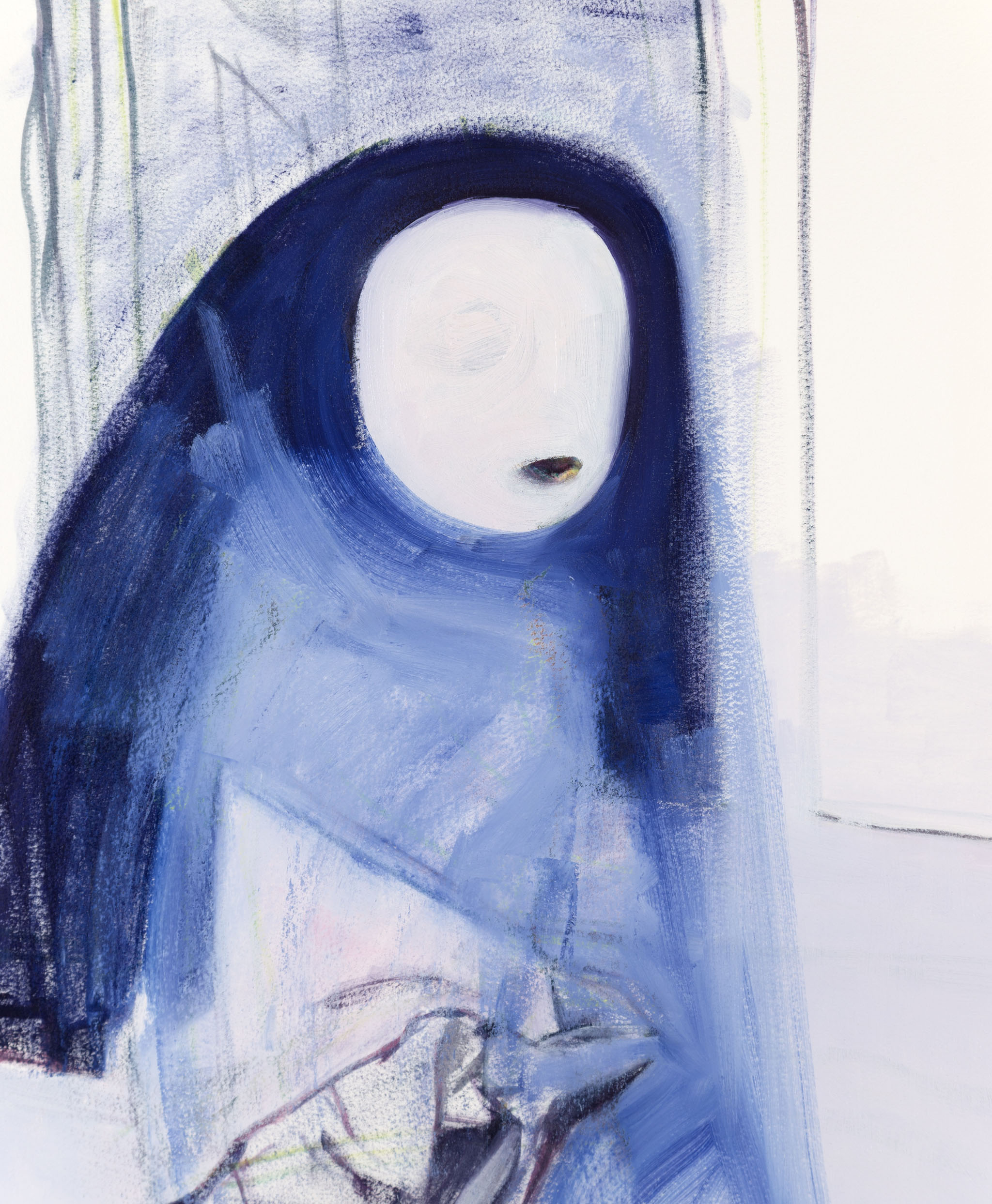 Doll 17x14 oil on paper 2016