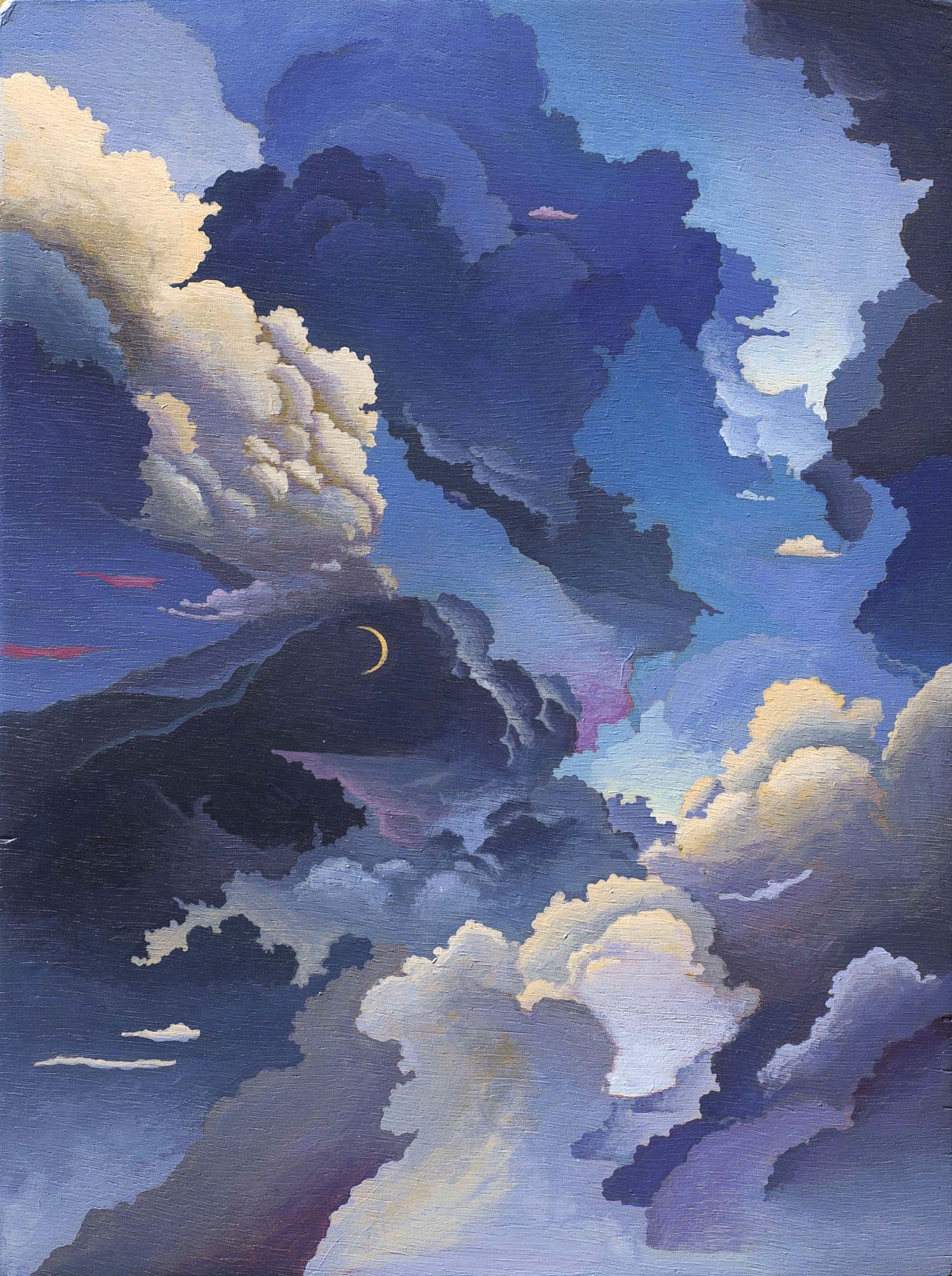 Octobre 2019 (31 x 23,4 cm, acrylique sur bois)