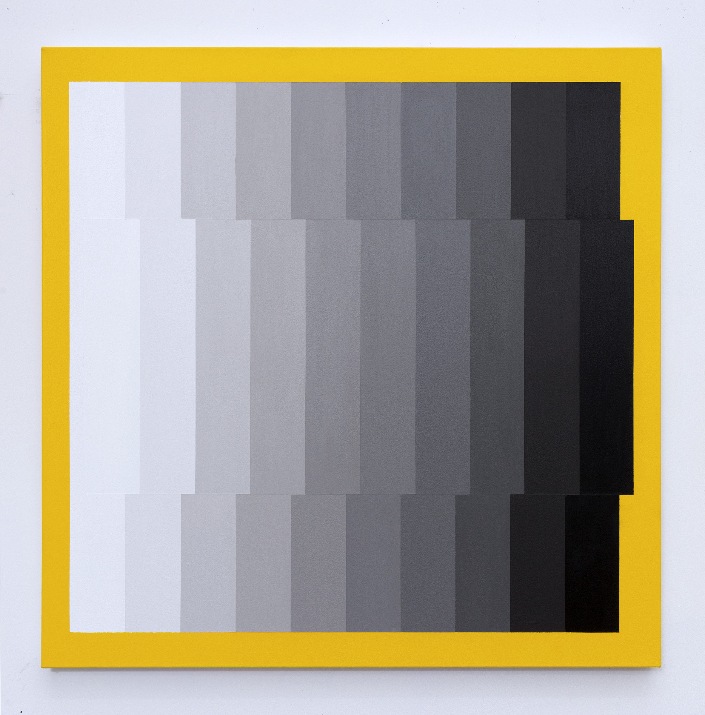 Machbands XVI, 90cm x 90cm, acrylic on canvas