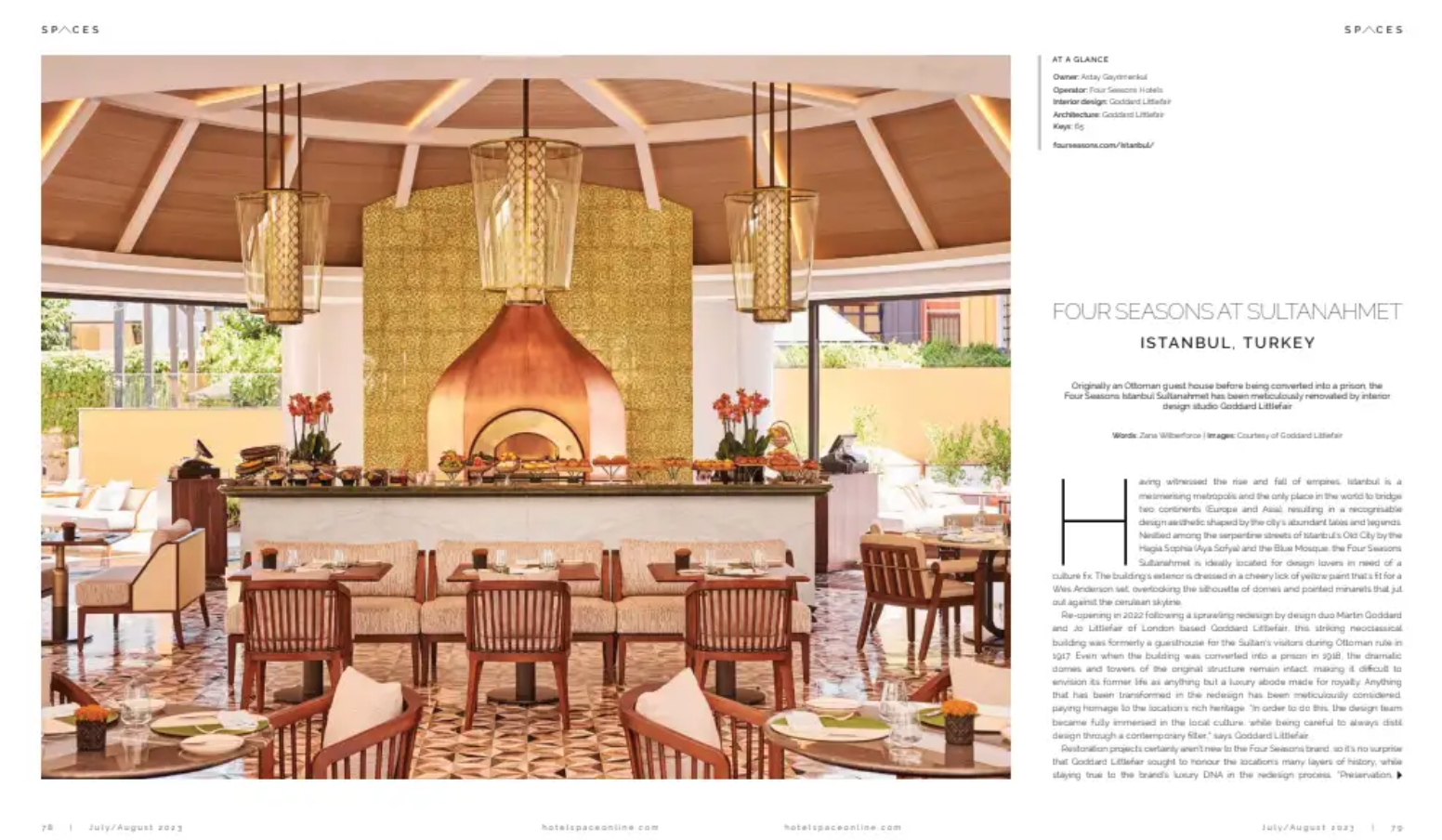 Hotel Review (Four Seasons Sultanahmet, Istanbul), Space Magazine