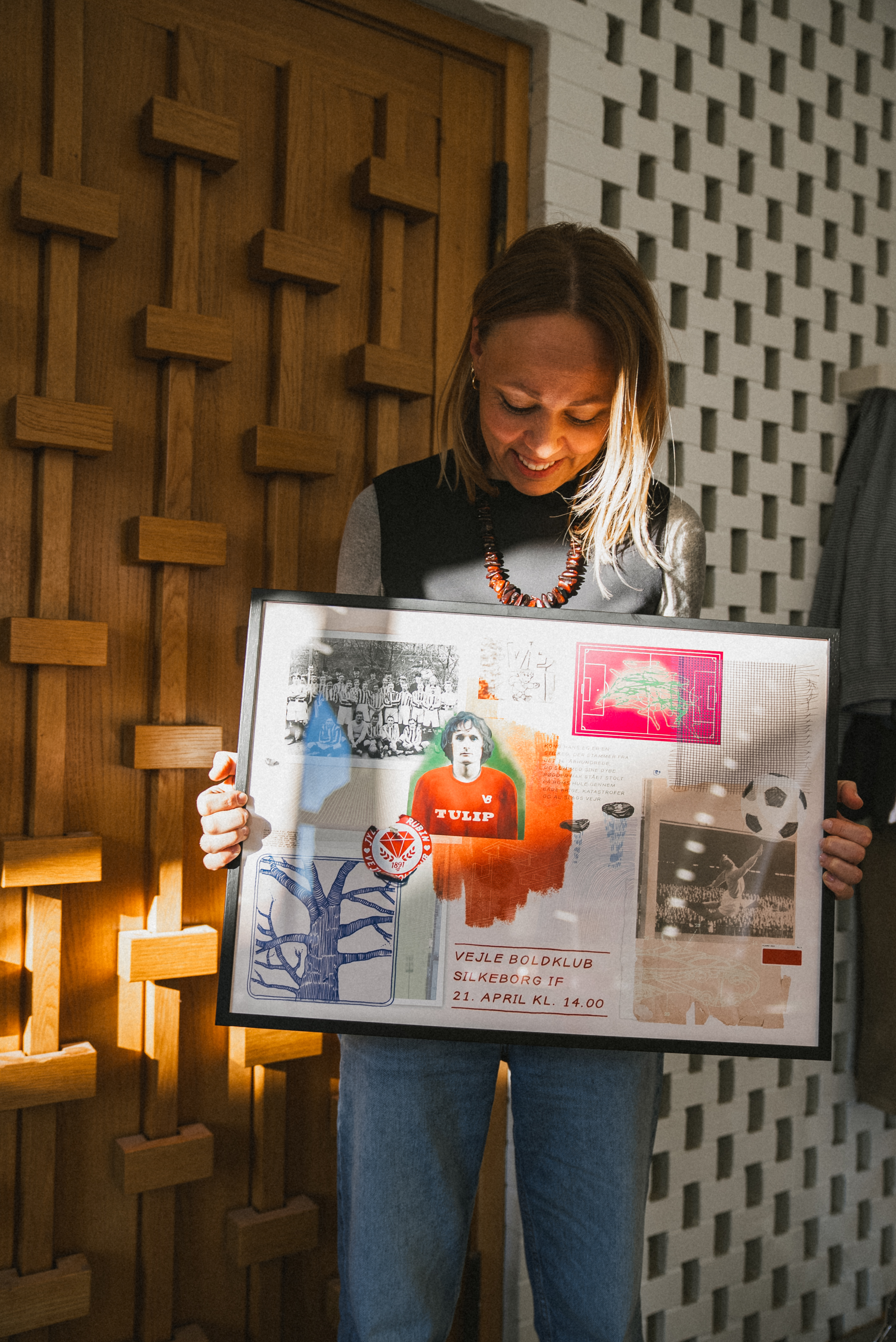 Plakatdesign til Vejle Boldklubs CSR-projekt under Kong Hans' Eg-initiativet