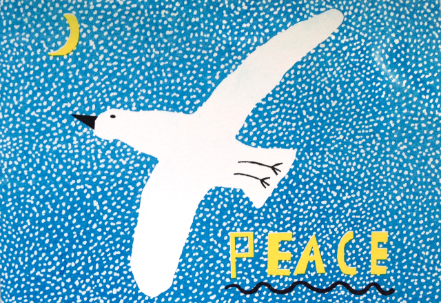 Risograph Christmas card 2016