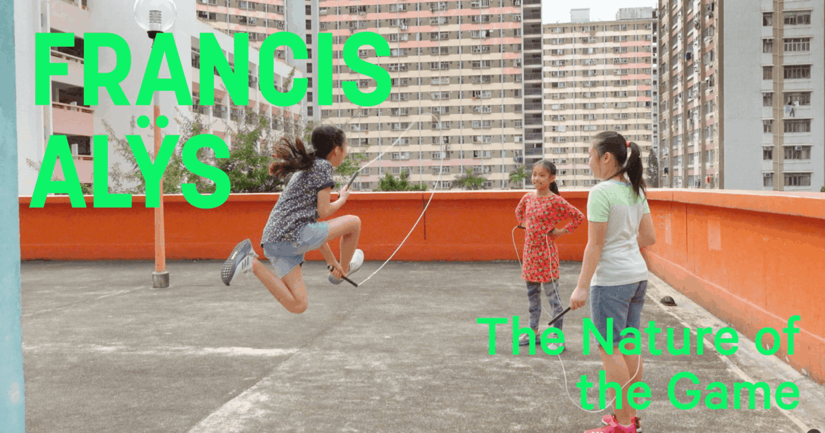 Zaalteksten bij de tentoonstelling 'The Nature of the Game' van Francis Alÿs, WIELS