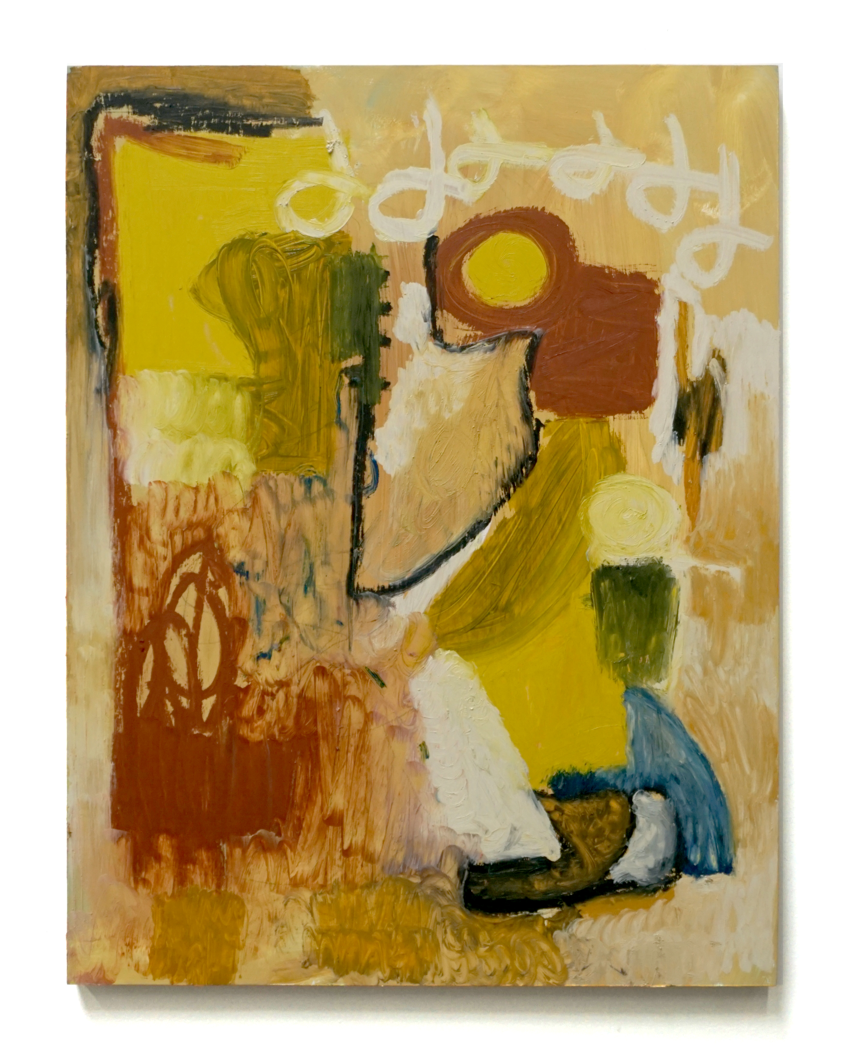 notes/18x24/oilstick on wood panel