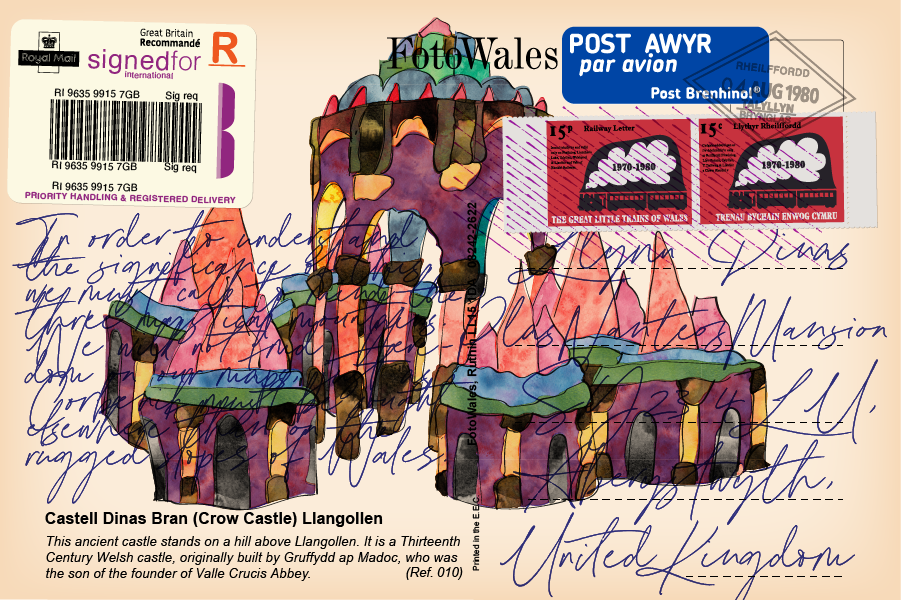 Postcard: Mountain View 14 (Dinas Bran)