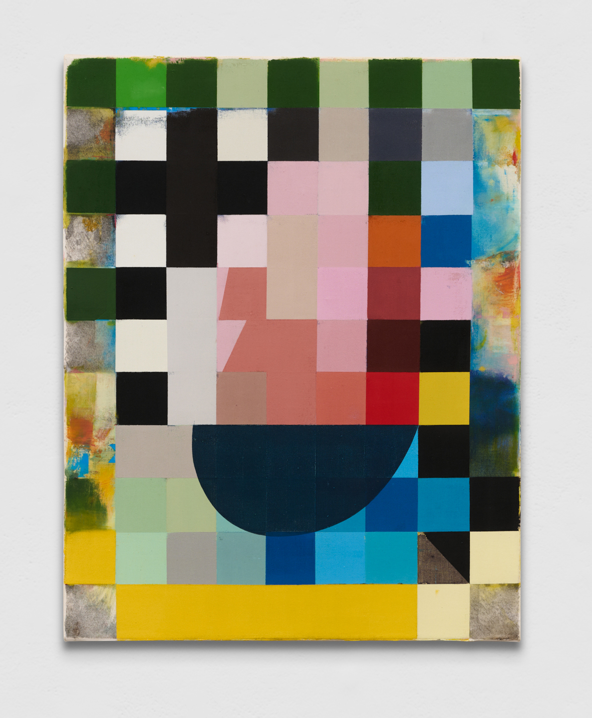 All That Glitters, 2025, pigments and binder mediums on canvas, 59cm x 46cm