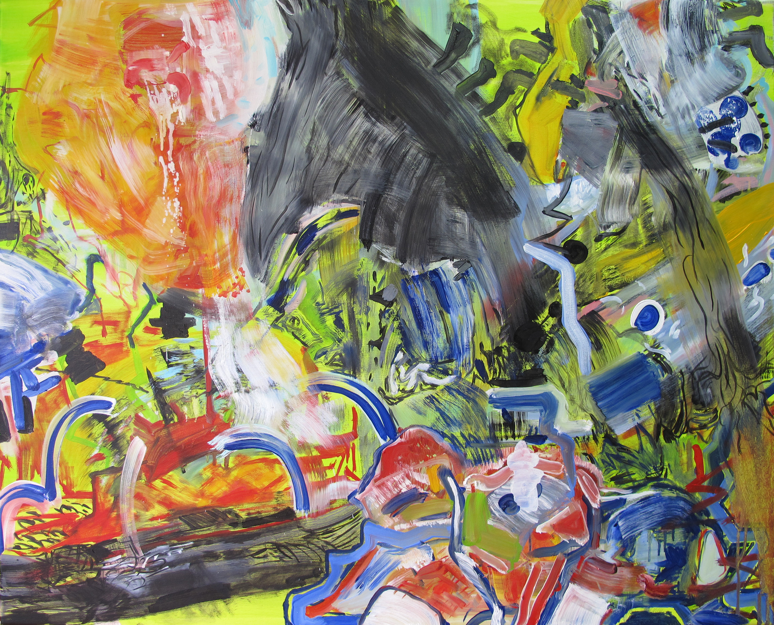 "Untitled", 2015. Oil on canvas, 80 x 120 cm