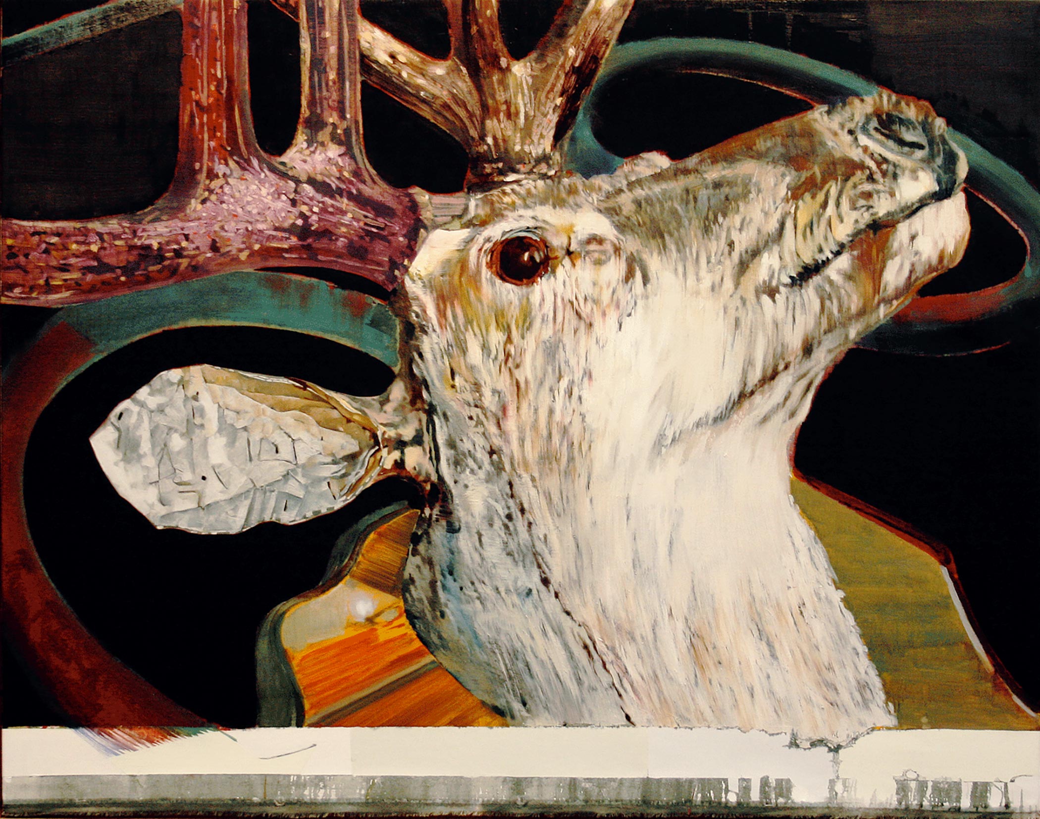 Dear Head, 2010, Oil on linen, 143cm x 203cm. Photographs, the artist.