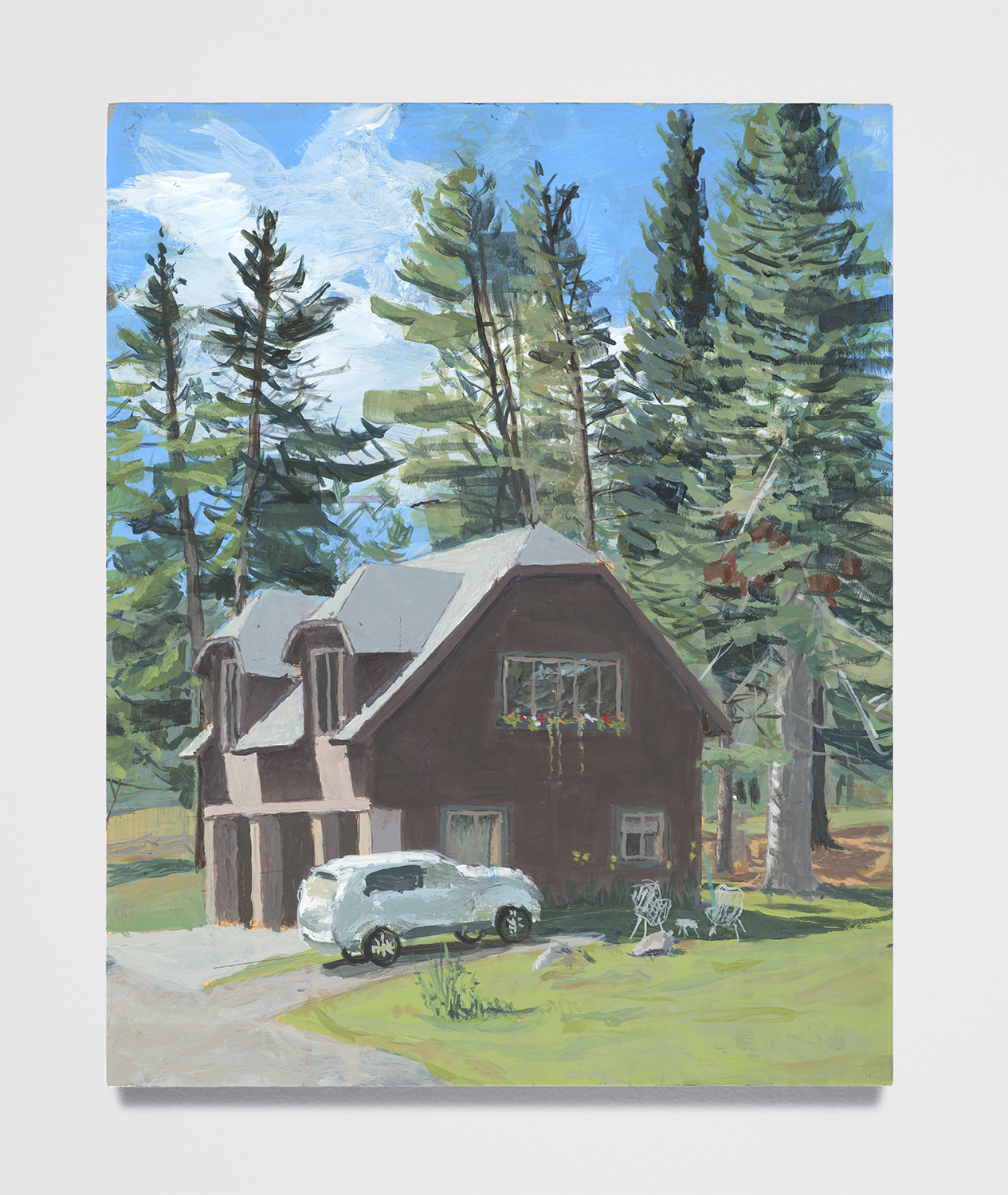 Ben’s House Study; Acrylic paint on Panel; 10x8 inches