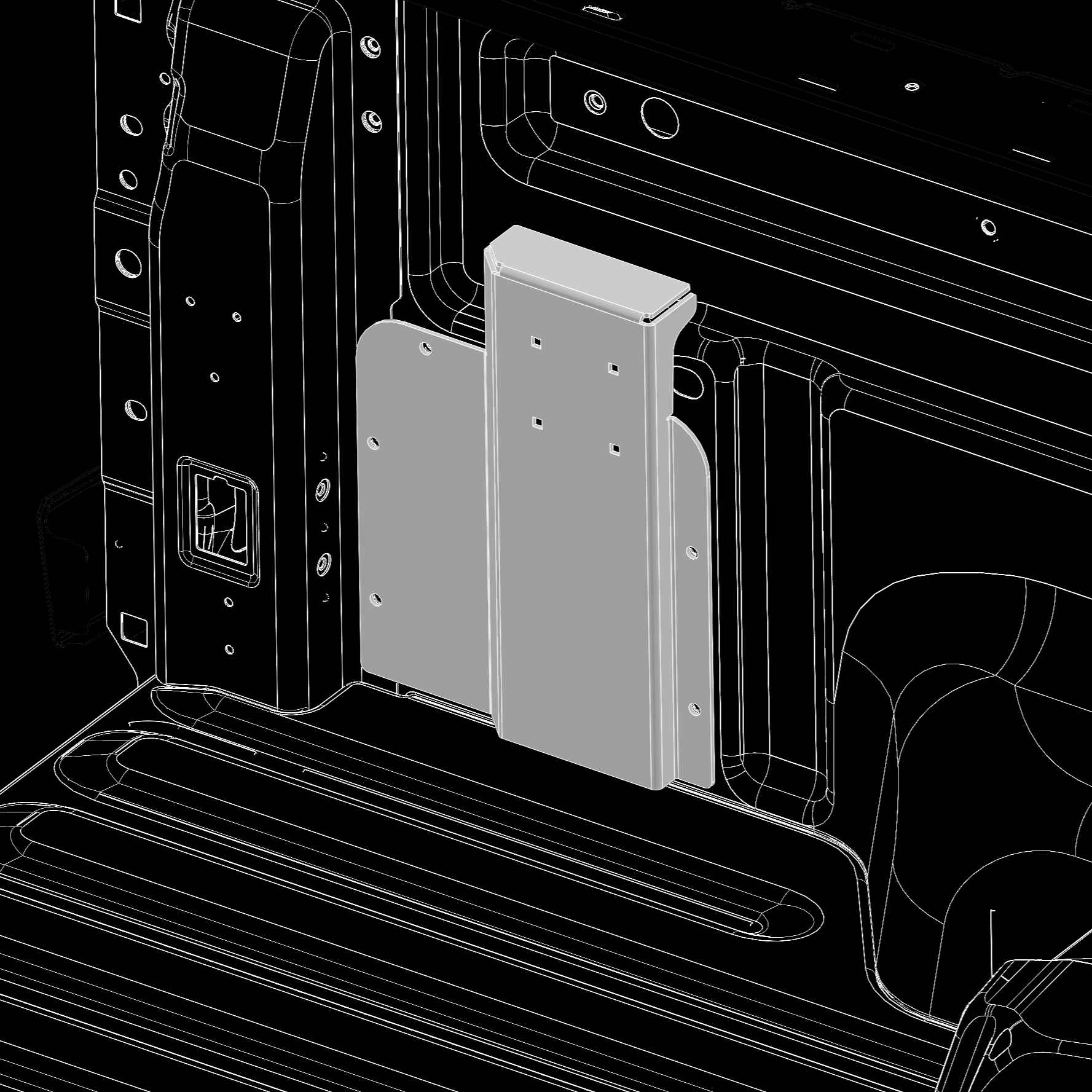 2021-2025 Ford Maverick Rotopax Bedside Mount