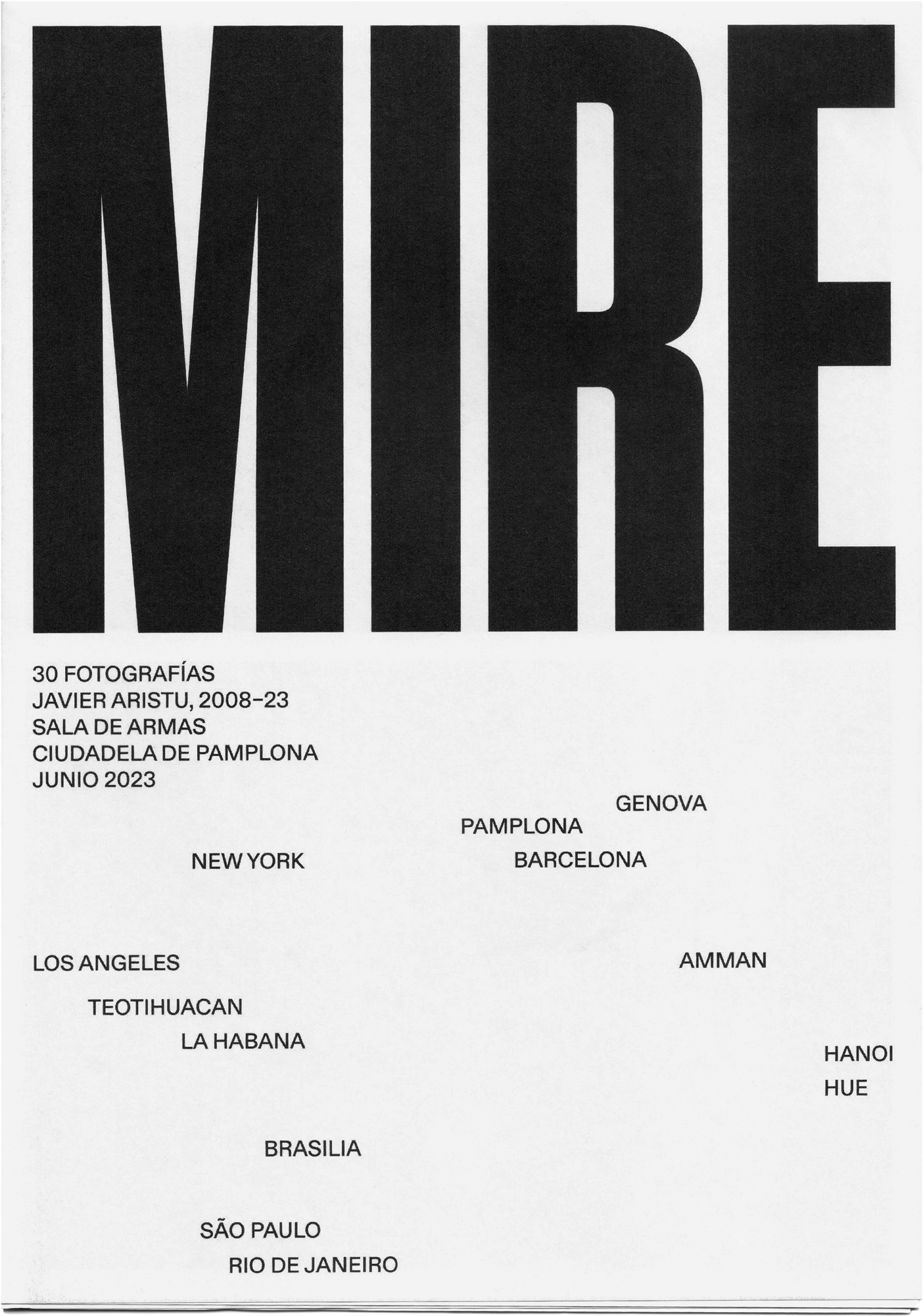 Mire2023Ink on paper15 x 21 cm closed16 pagesEdition of 50 copiesphotography, bw, book,  exhibition
