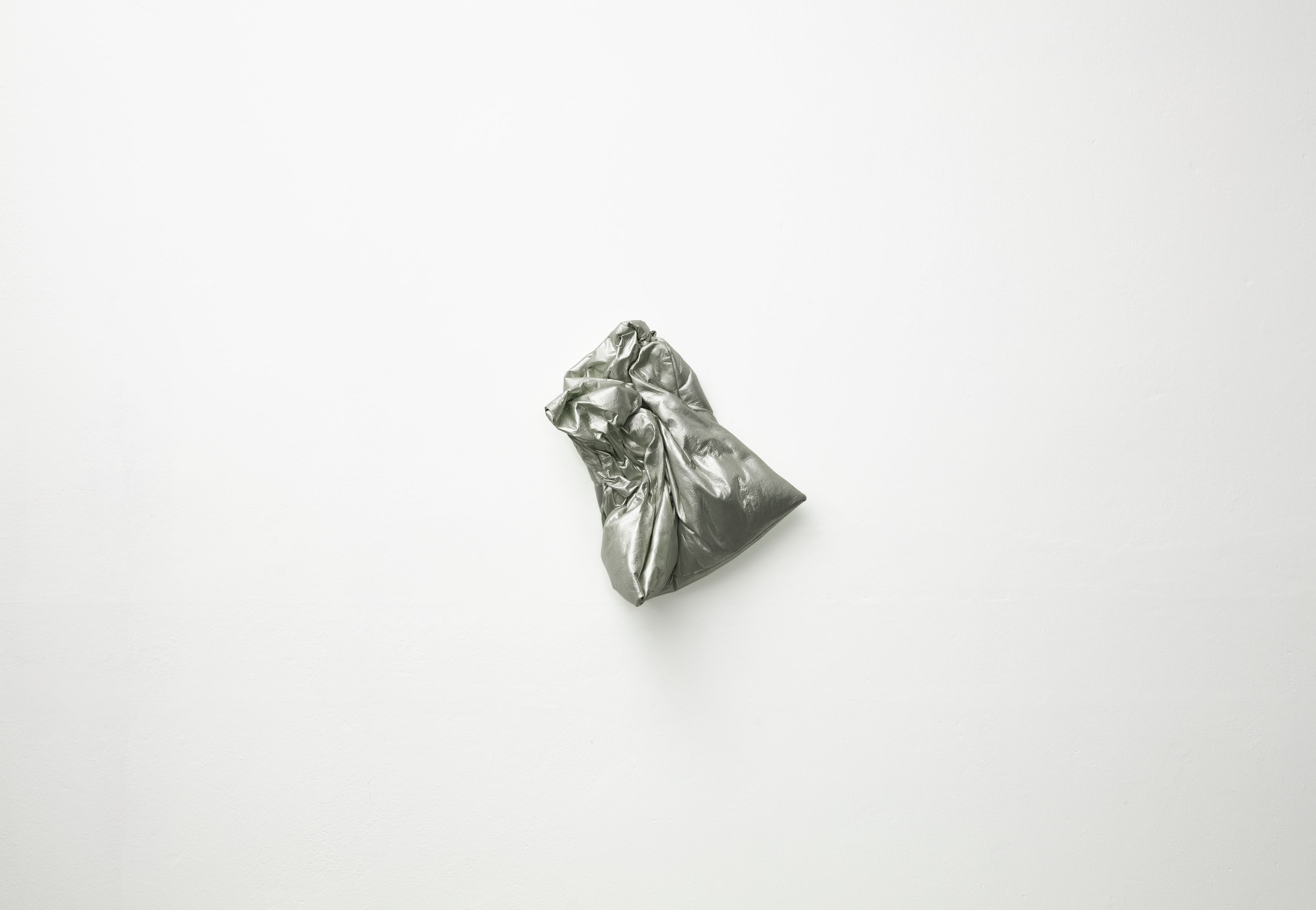 Performer (2019)  Injected plastic foam, fabric, pvc and foil. 65 x 59 x 25 cm