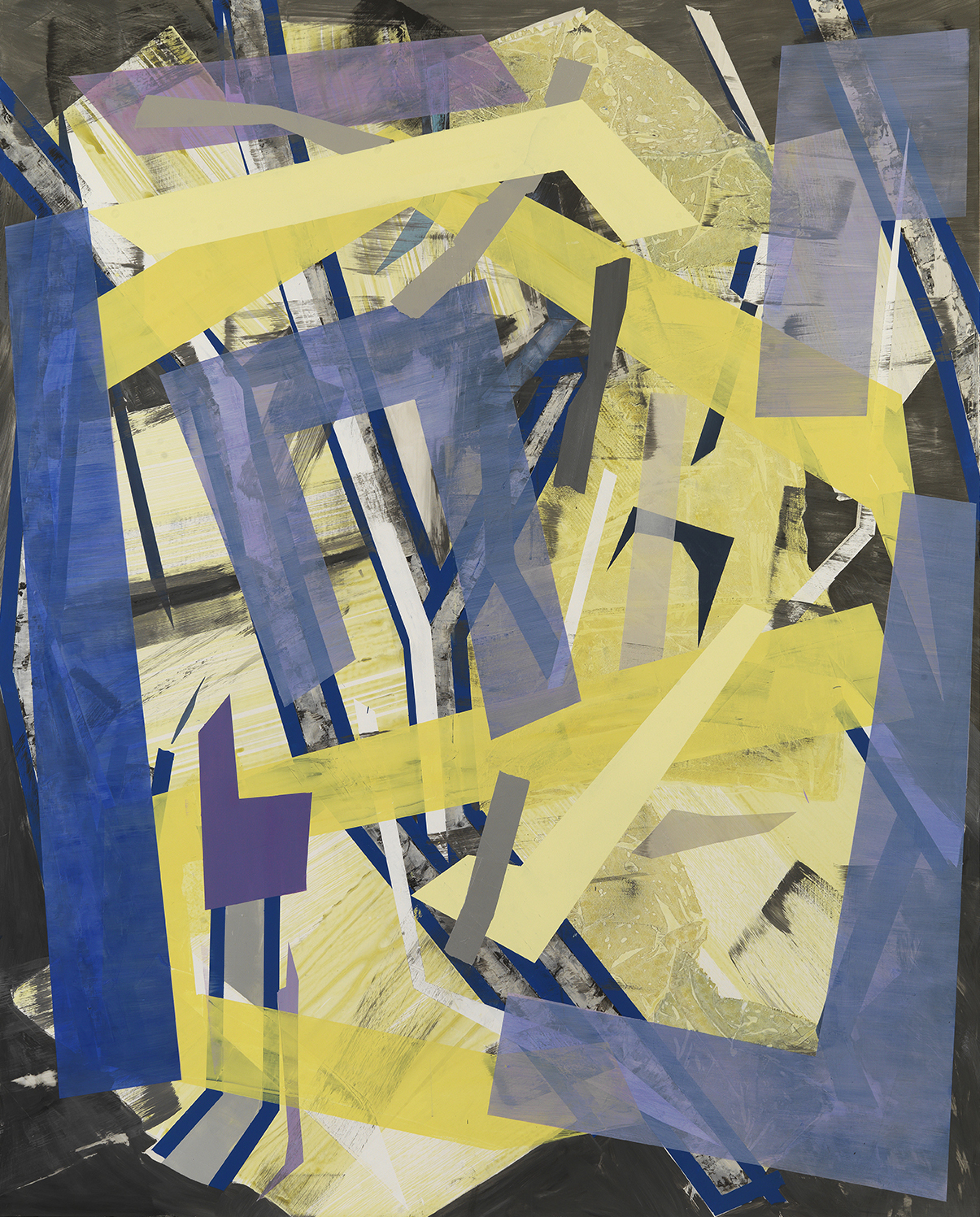 Untitled, acrylic on polyester canvas, 76 x 60", 193 x 152 cm