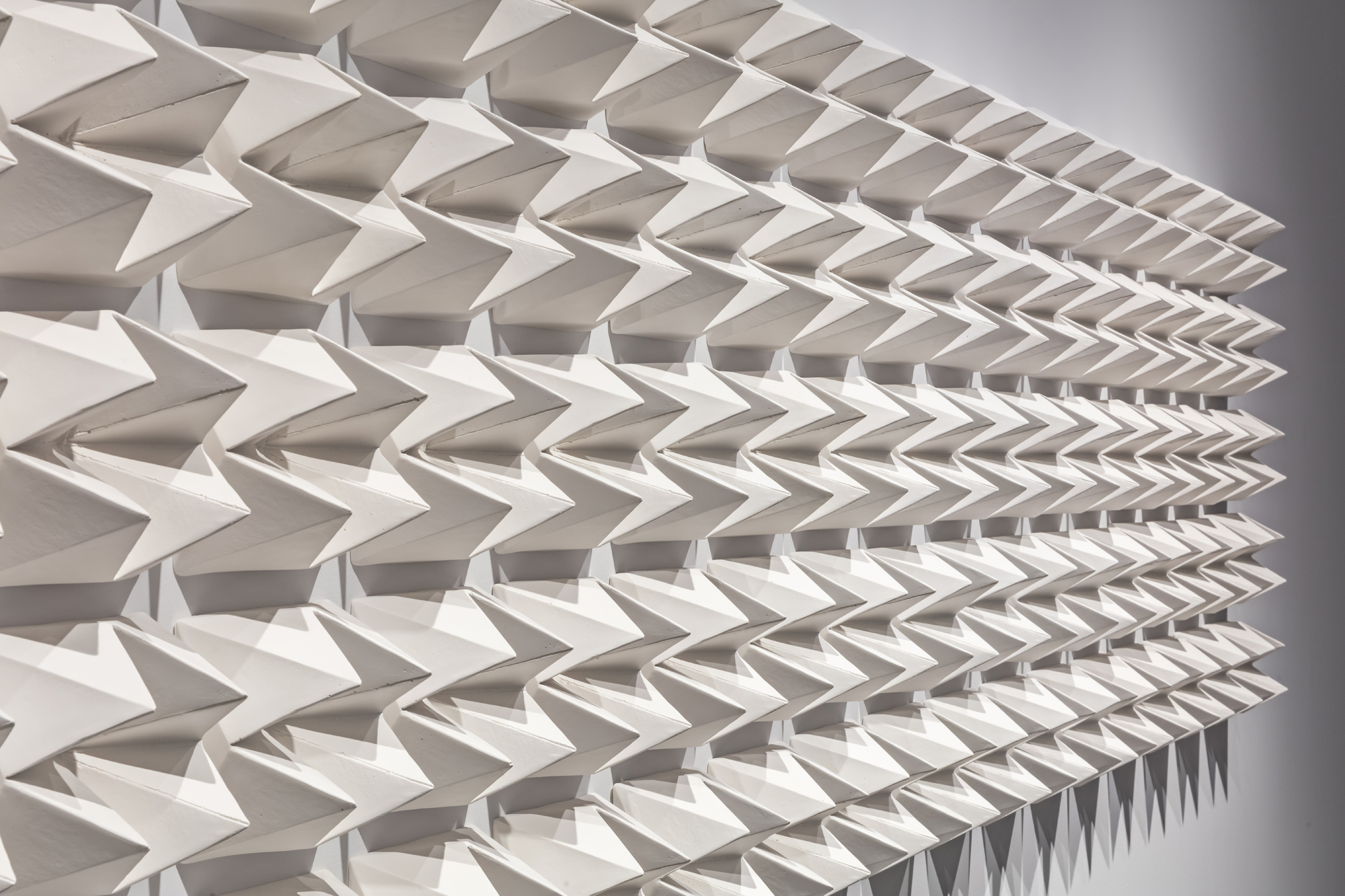 Fortune Tellers (detail), 2016. Moulded USG Hydrocal, 100 pieces