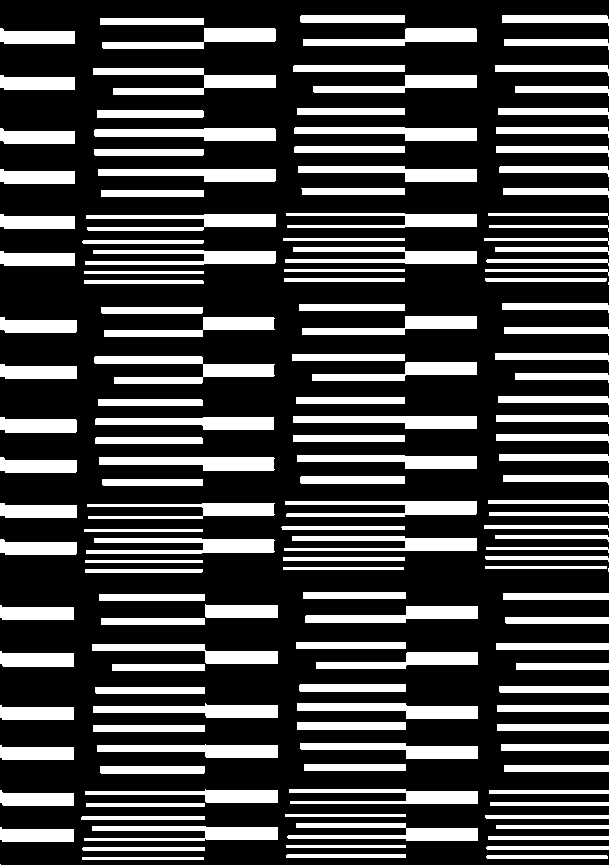 "Bar Codes / 13" Giclée fine art prints on Hahnemühle Watercolour paper / Variable dimensions / Edition of 6