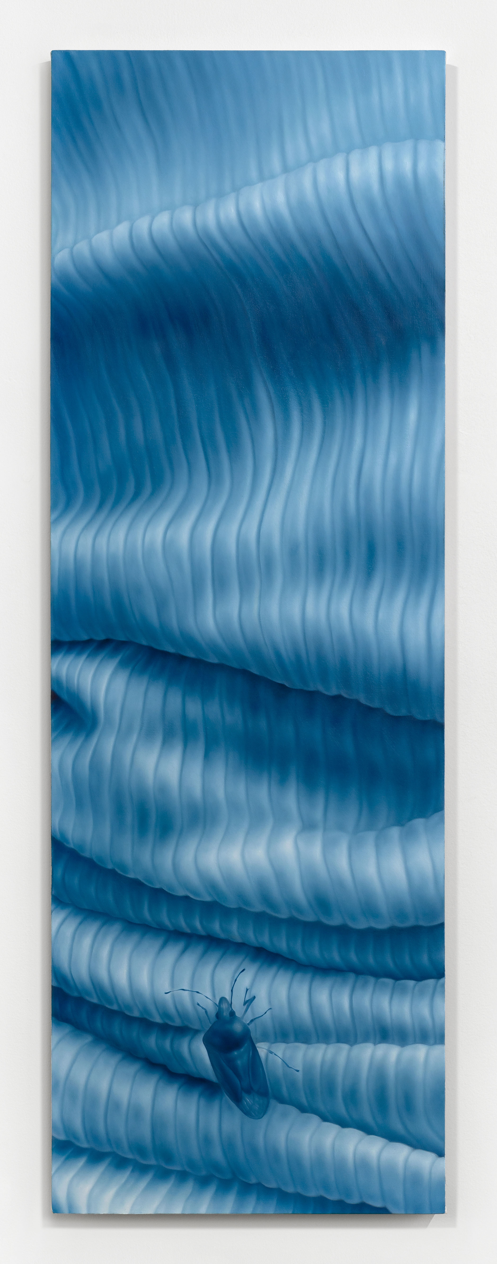 Big Creek Swim (2024), oil on canvas, 20x60"