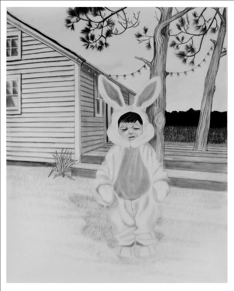 UNTITLED | Pencil, charcoal and wax on Arches paper | 150 x 110 cm