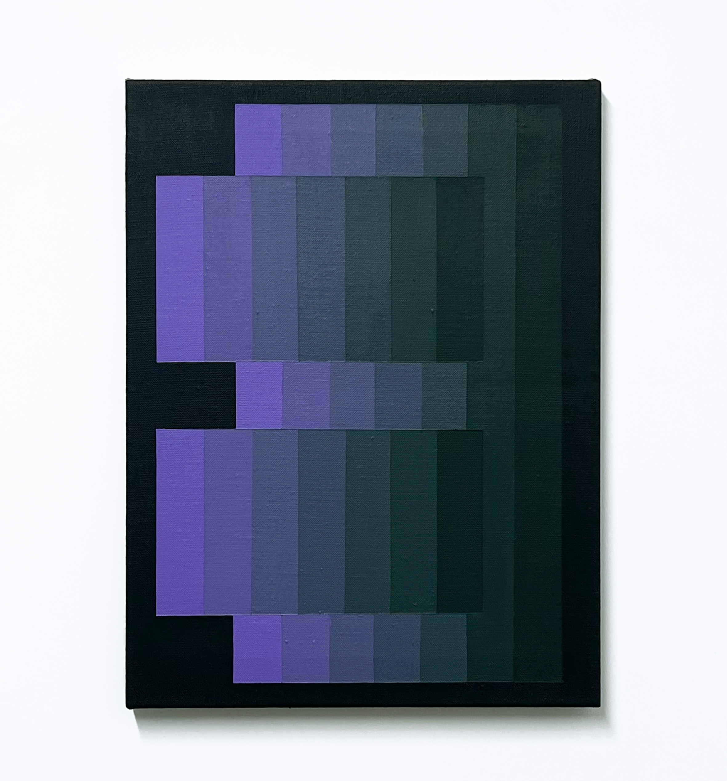 Machbands (chroma) LV, 40cm x 30cm, acrylic on linen