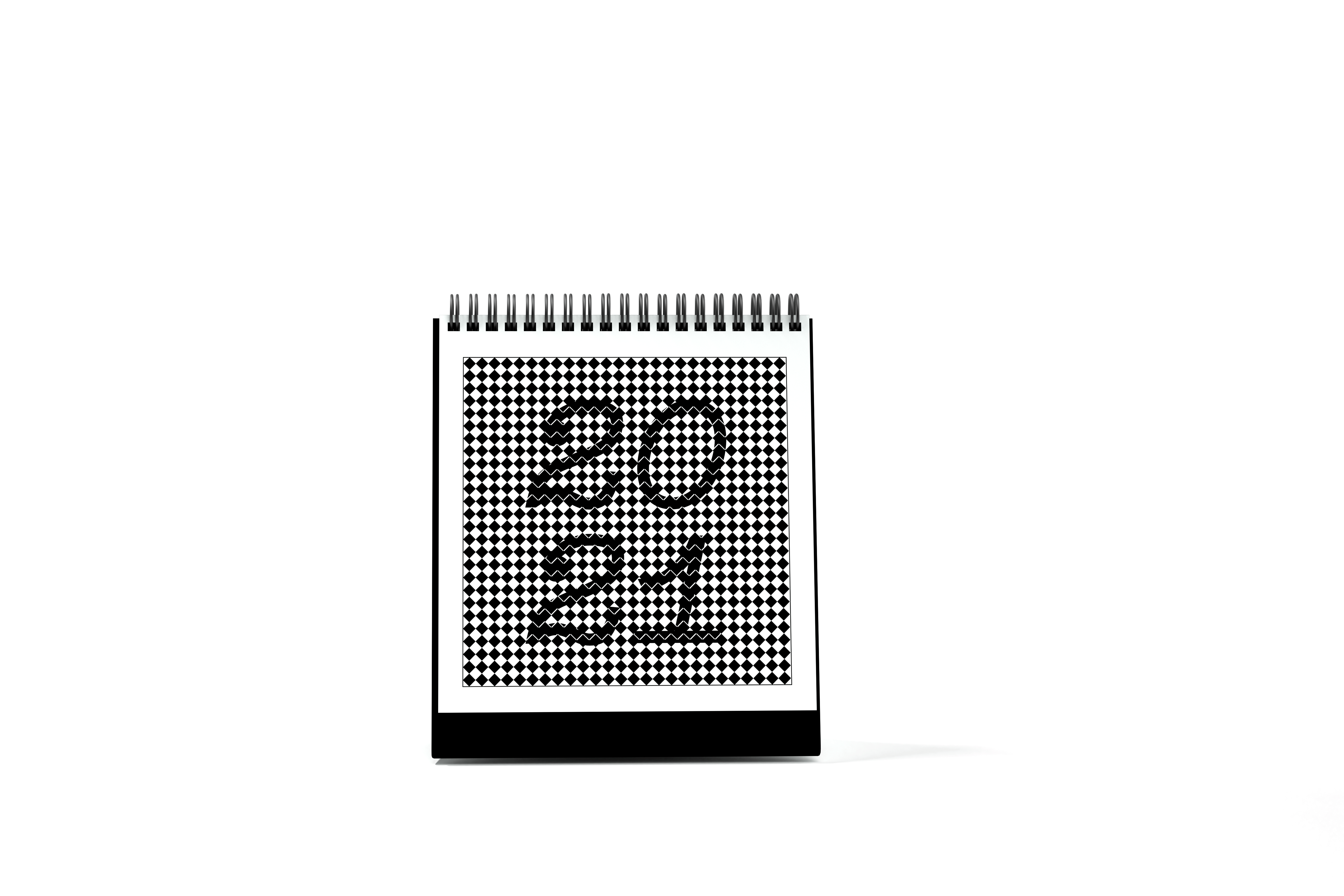 2021 Calendar using my favorite pattern; checkers