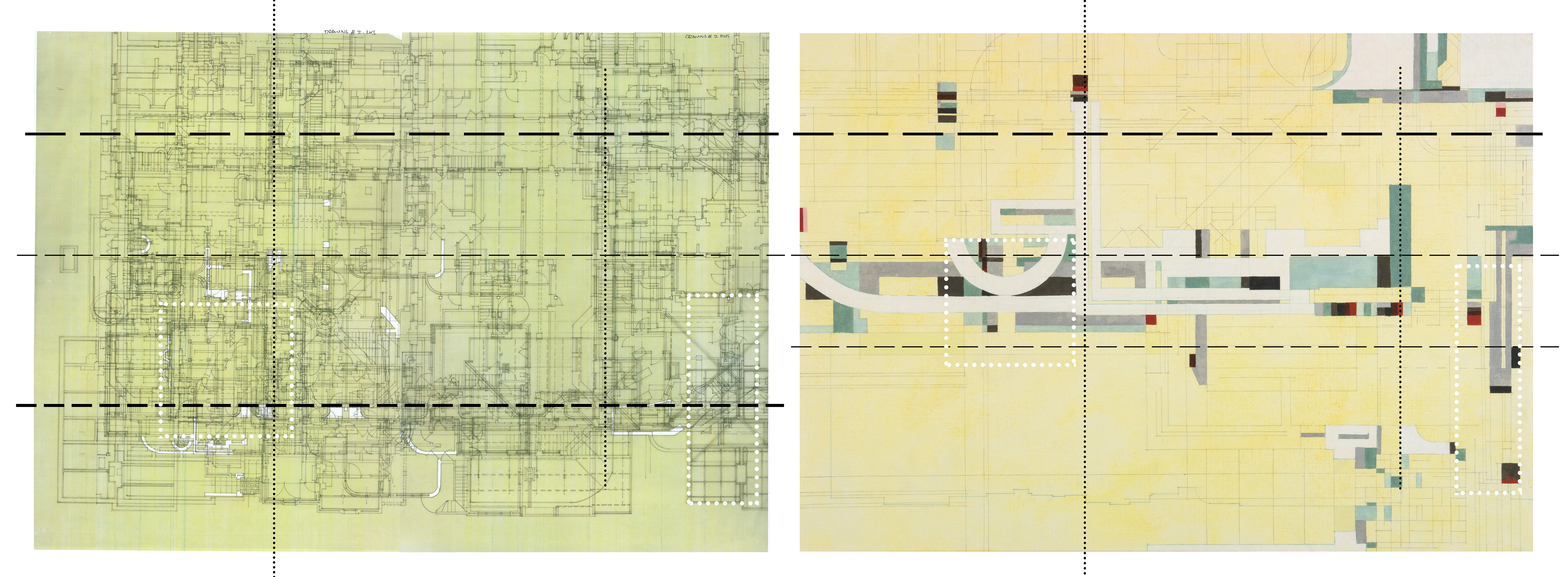 Million Hours: Drawing 2 (1924-1945) and Painting 2 (detail)