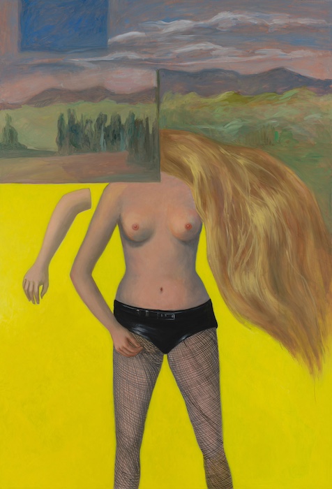  ALLUCINAZIONE CAMPESTRE   2023 olio su tela cm 190x130