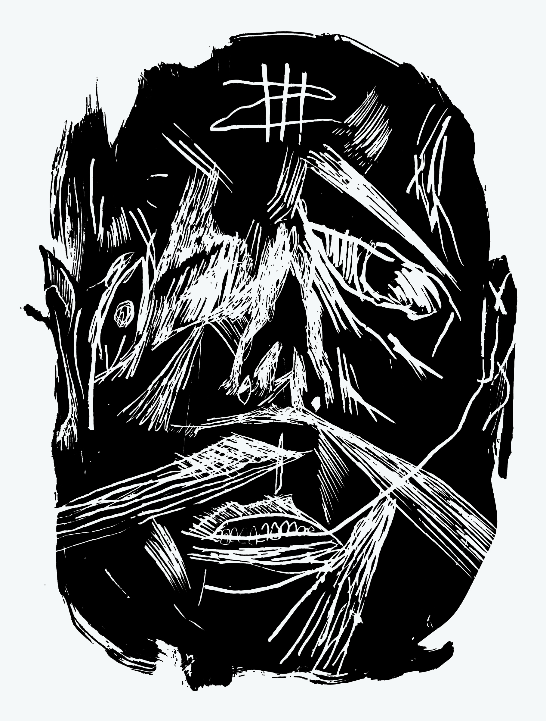 Dalladallabioscreen print on paper, printed by Minesweeper Collective, edition of 20, 30x20cm, 2013